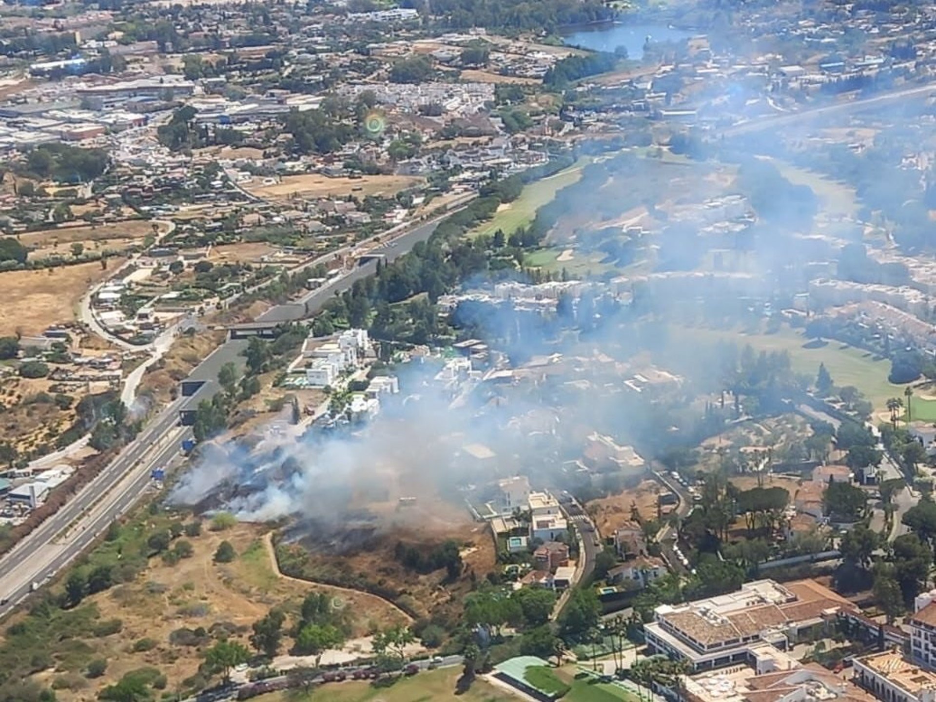 Estabilizado un incendio en Marbella