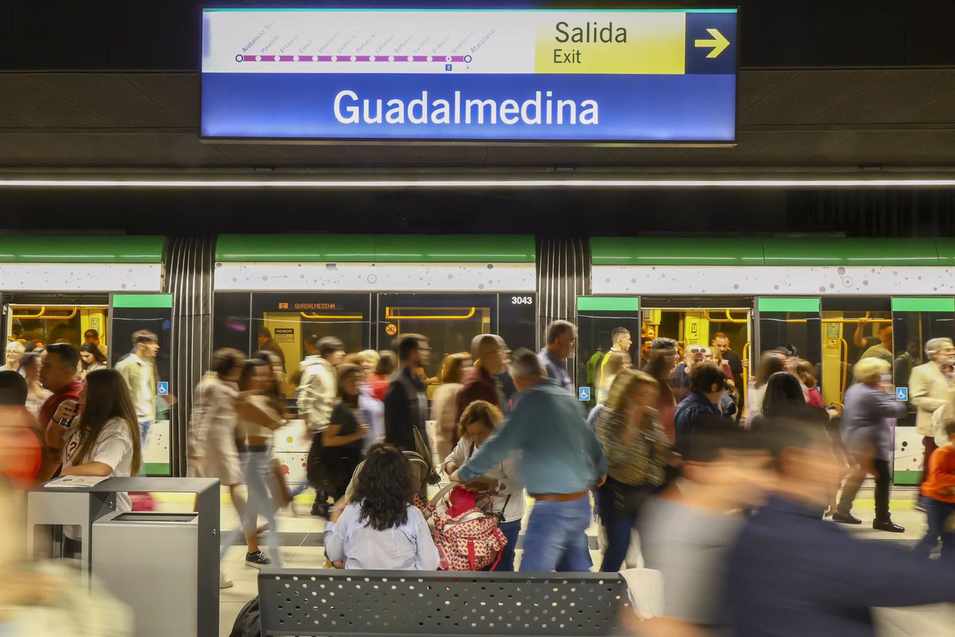 El metro de Málaga cumple su décimo aniversario con 70 millones de viajeros transportados