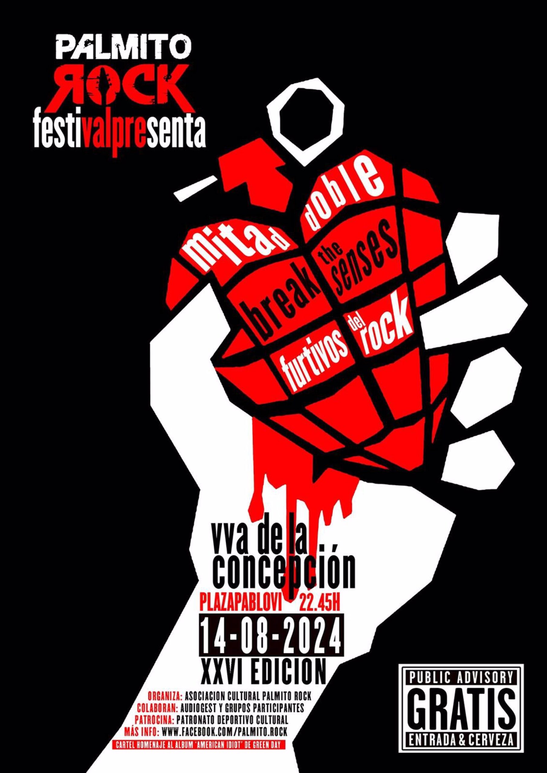 El festival Palmito Rock apuesta por el rock y el mestizaje en su 26 edición en Villanueva de la Concepción