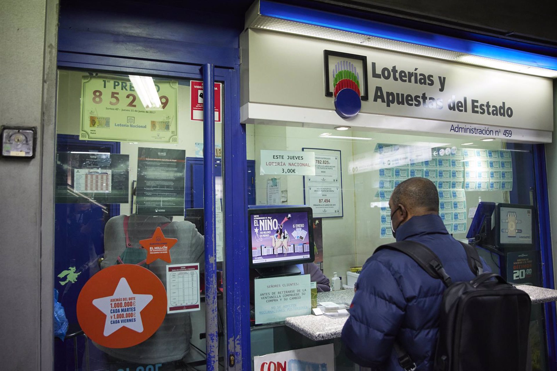 El sorteo de la Bonoloto deja un primer premio de casi 2,9 millones de euros en Rincón de la Victoria
