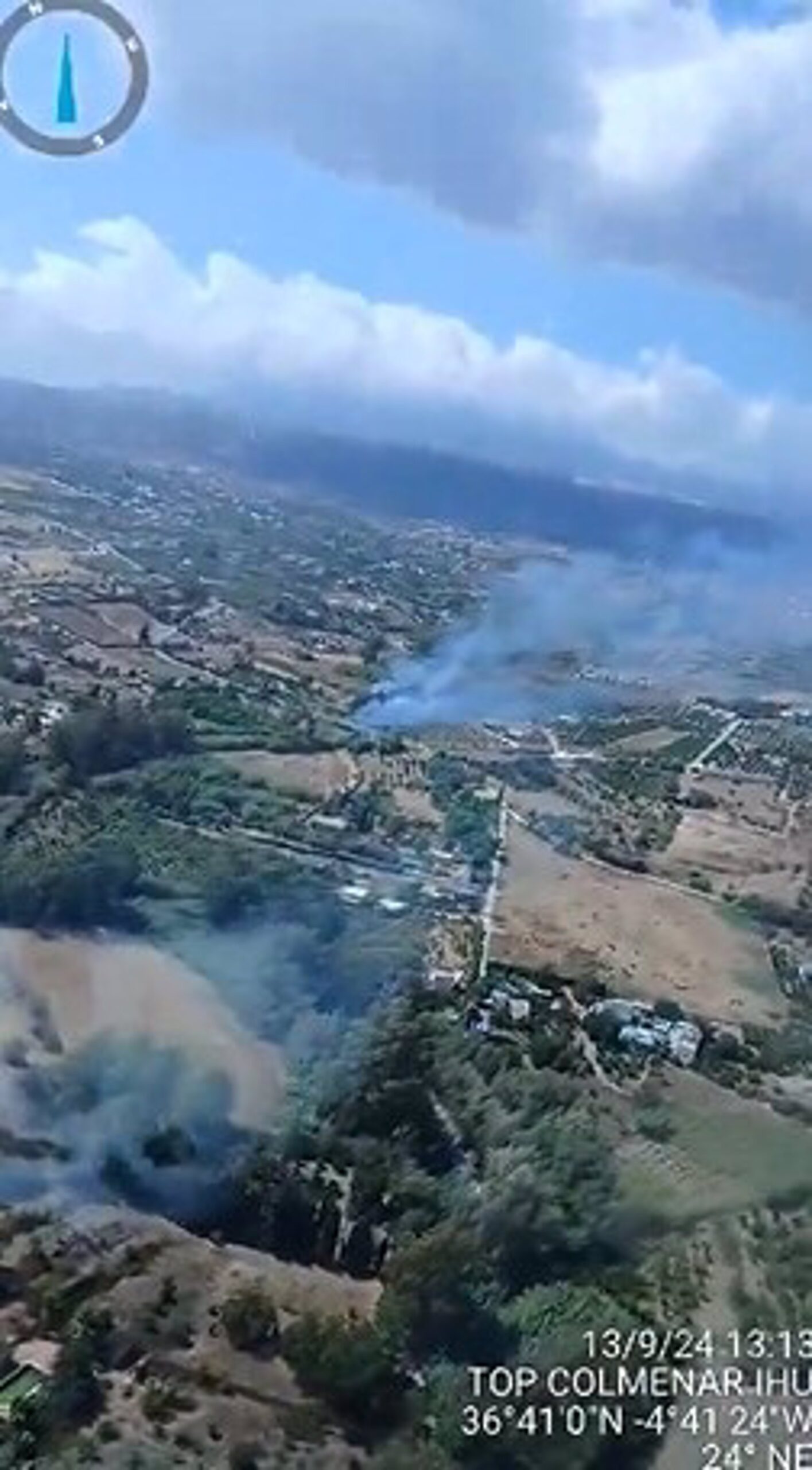 Declarado un incendio en Alhaurín el Grande