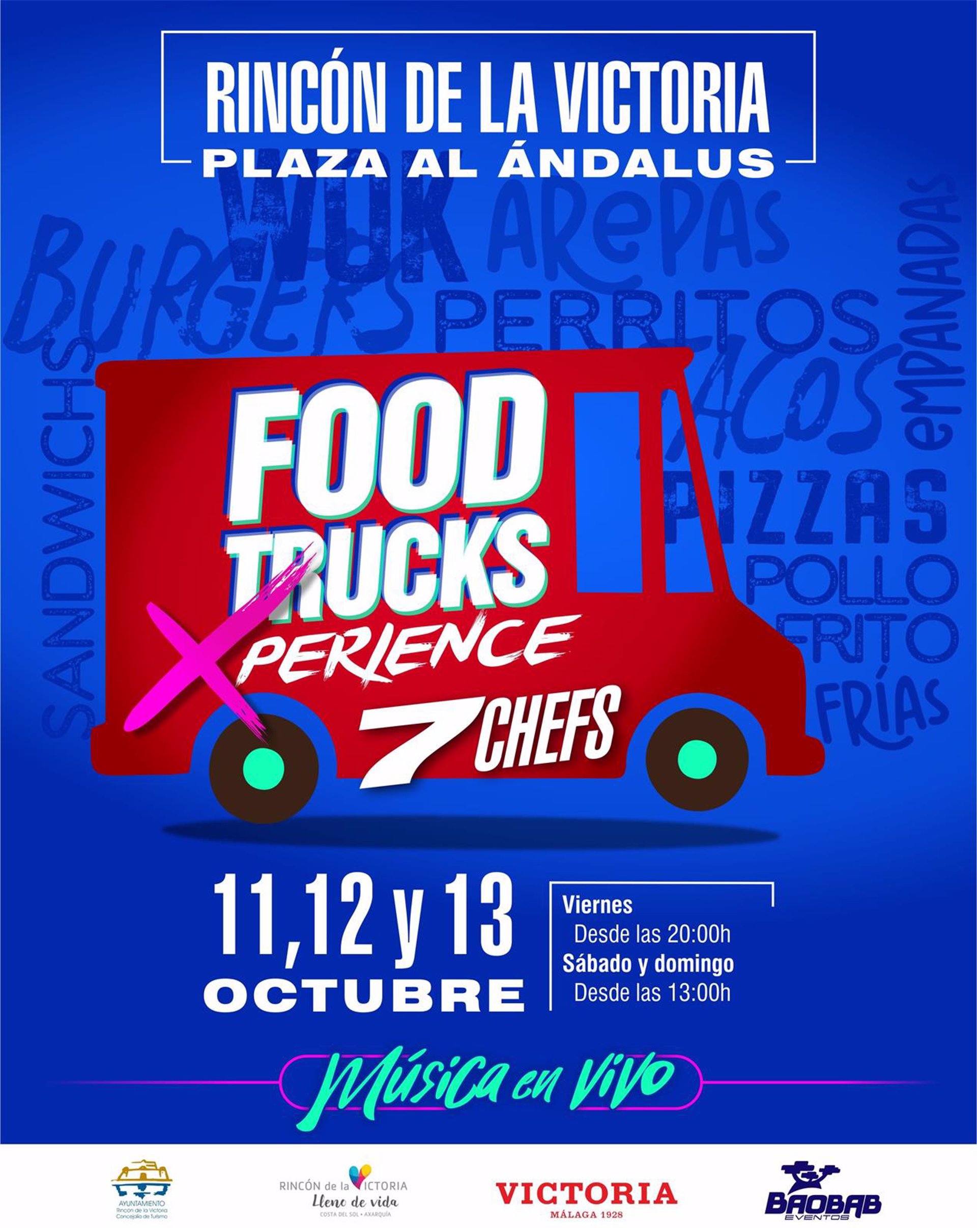Rincón de la Victoria celebrará la Foodtrucks Xperience con gastronomía internacional y conciertos