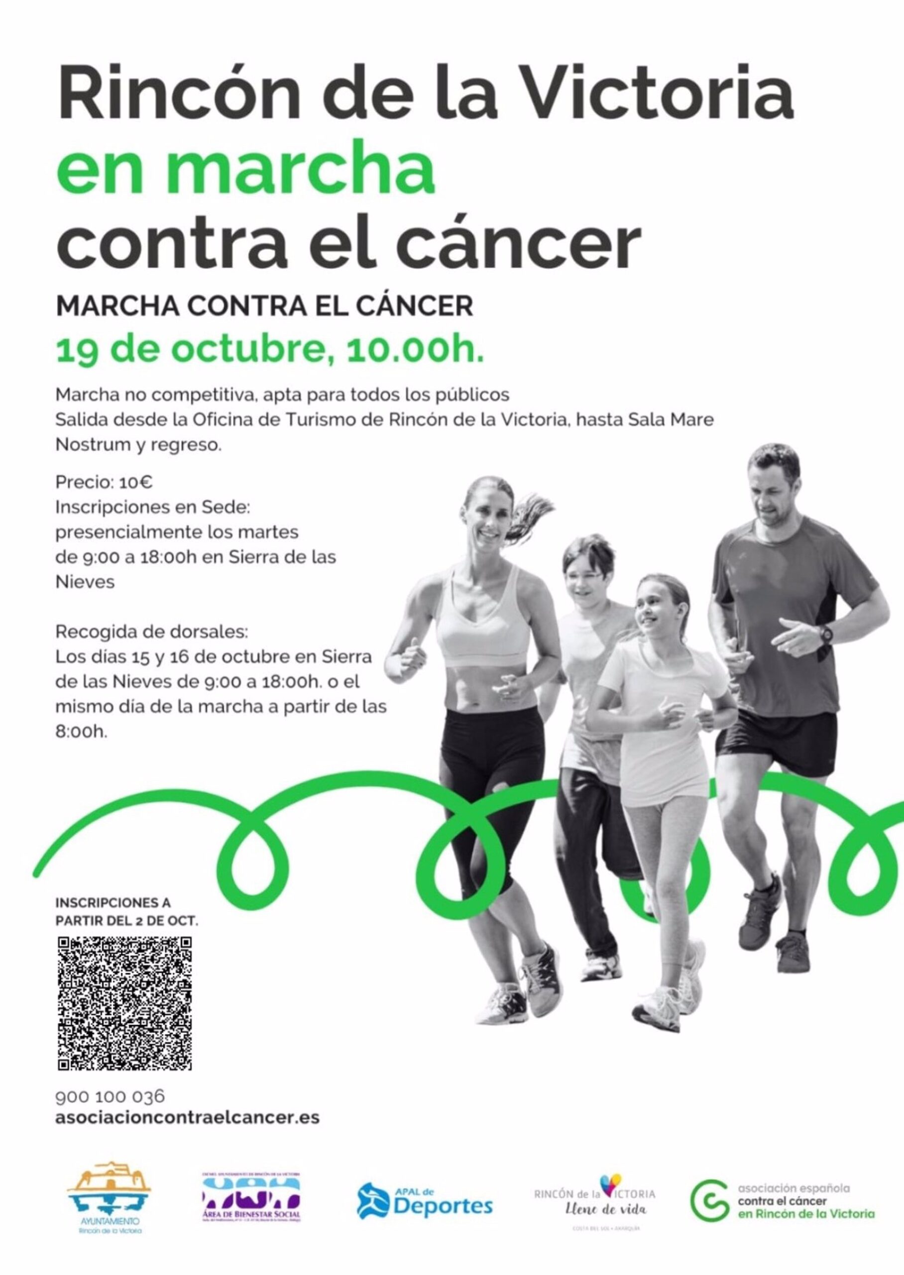 Rincón de la Victoria y AECC organizan una marcha solidaria con motivo del Día del Cáncer de Mama