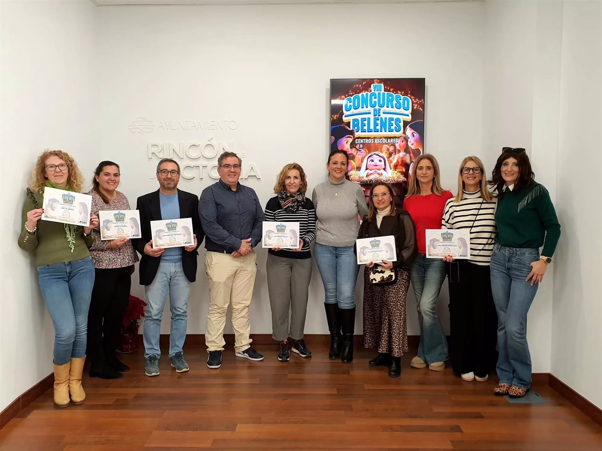Los centros La Marina y Gregorio Marañón ganan el Concurso de Belenes Escolares de Rincón de la Victoria
