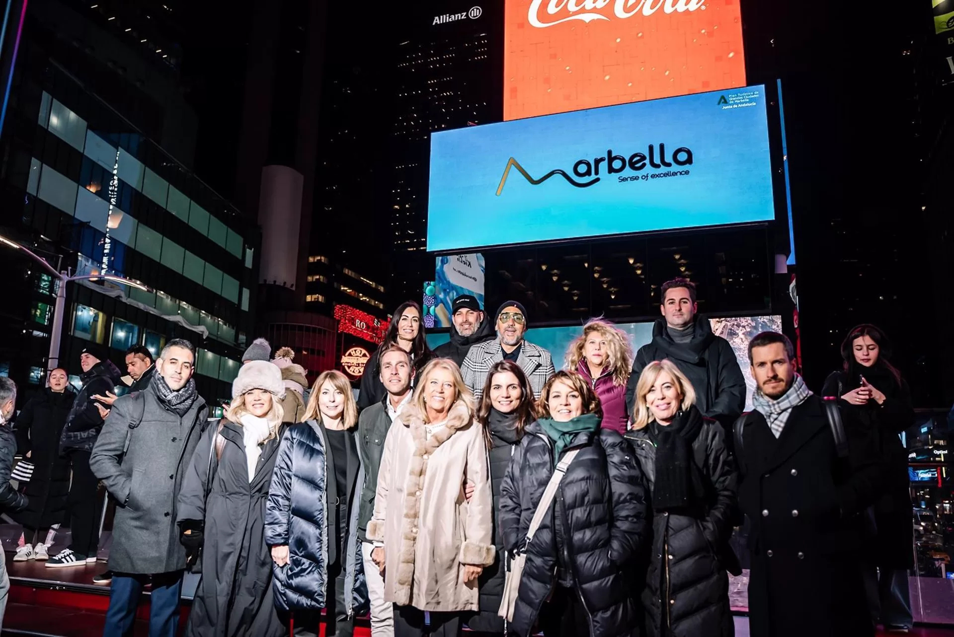 Marbella potencia el mercado estadounidense con presencia en pantallas en Times Square y Hudson Yards