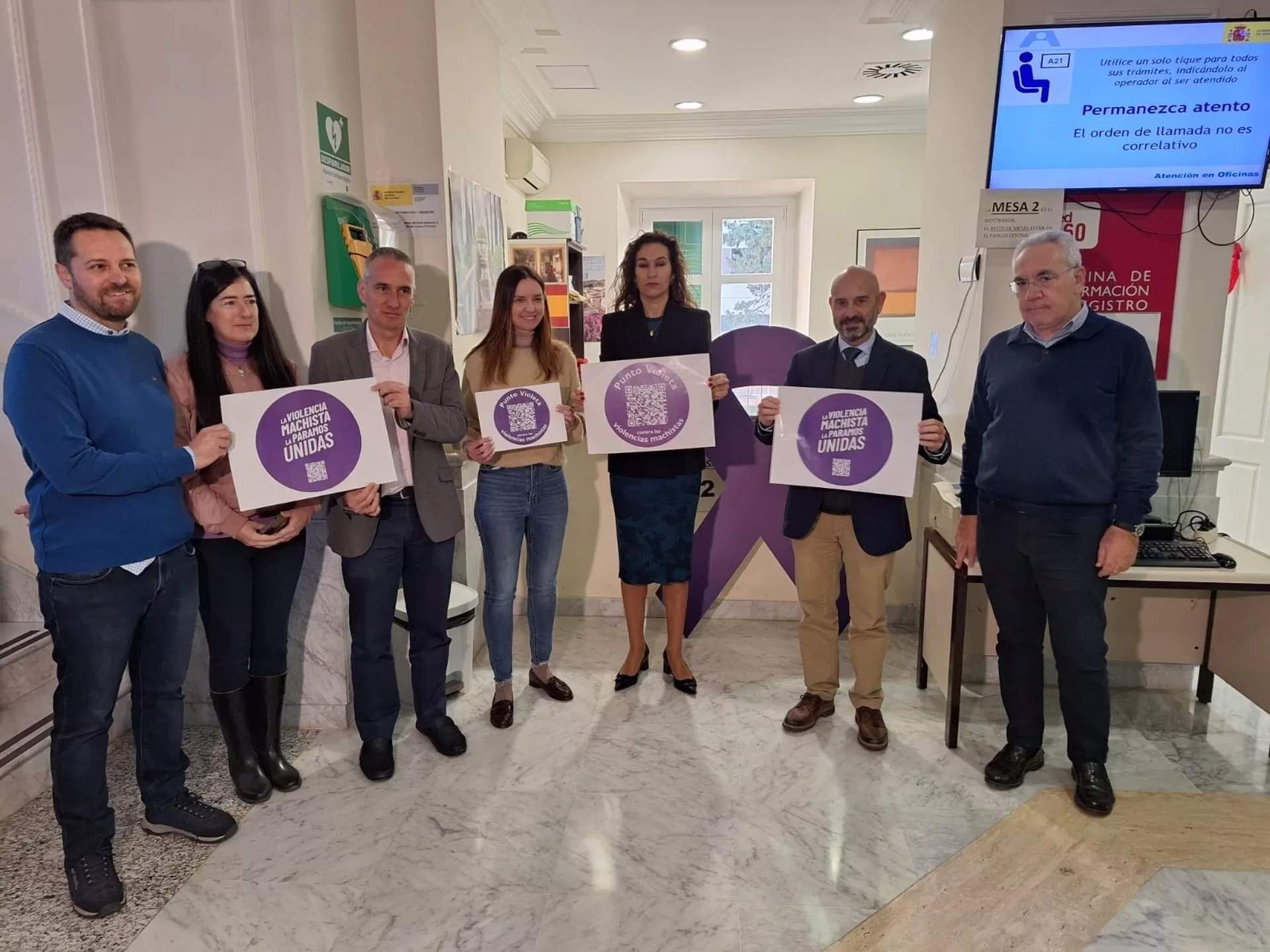 Salas inaugura el Punto Violeta de la Subdelegación del Gobierno en Málaga