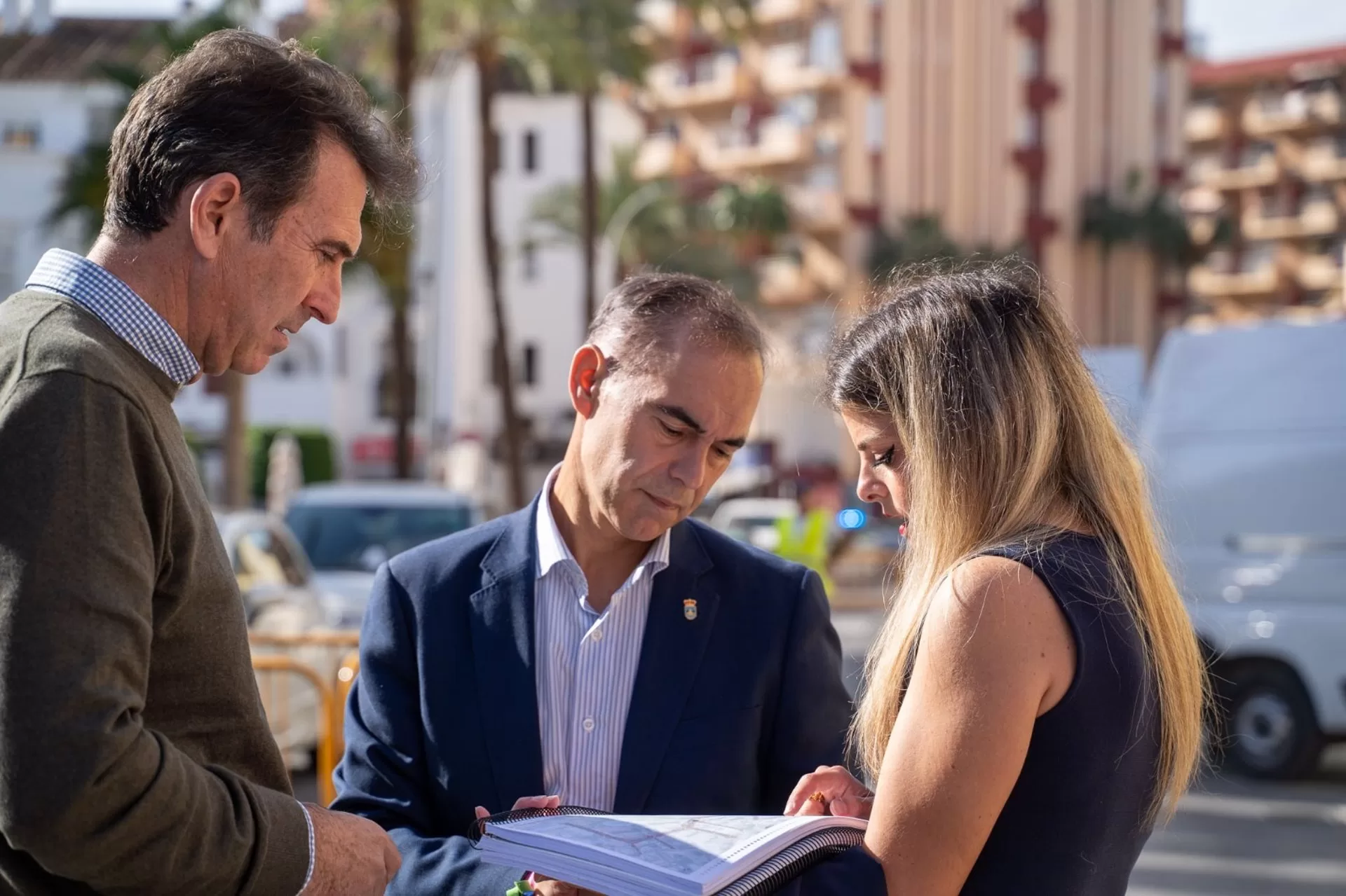 Las obras de modernización de la avenida Gamonal y su entorno en Benalmádena ya se encuentran casi al 50%