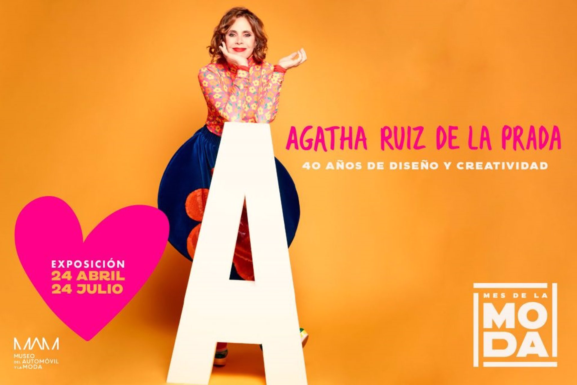 Museo del Automóvil y la Moda inaugura la muestra '40 años de diseño y creatividad' de Ágatha Ruiz de la Prada