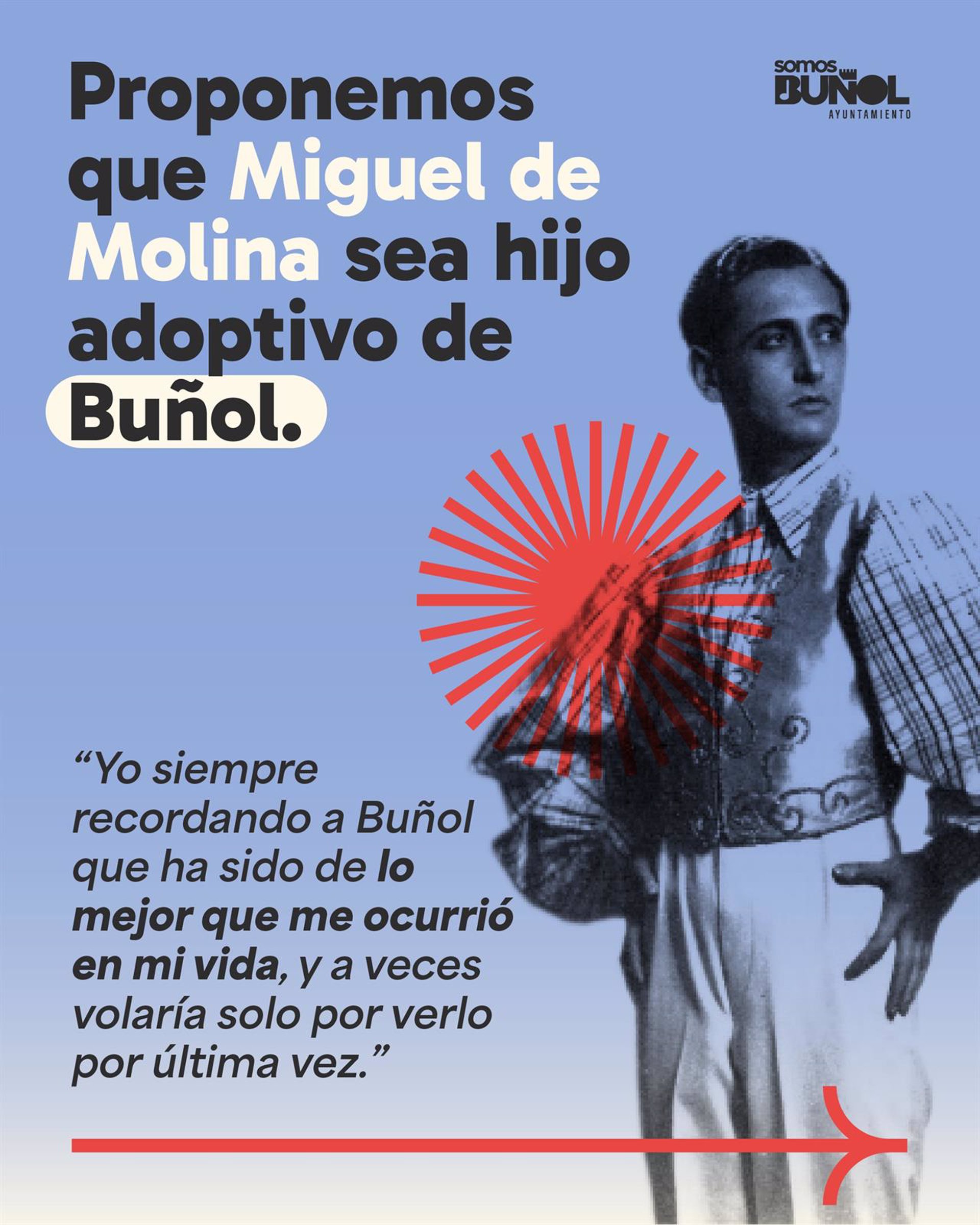 PP y XBuñol piden nombrar Hijo Adoptivo de Buñol (Valencia) al cantante Miguel de Molina