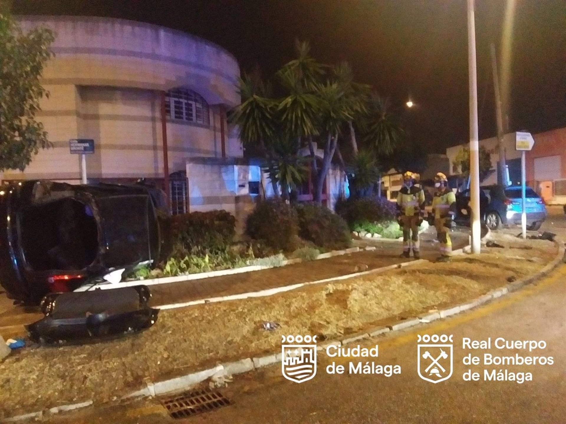 Tres heridos en dos accidentes de tráfico en Málaga capital