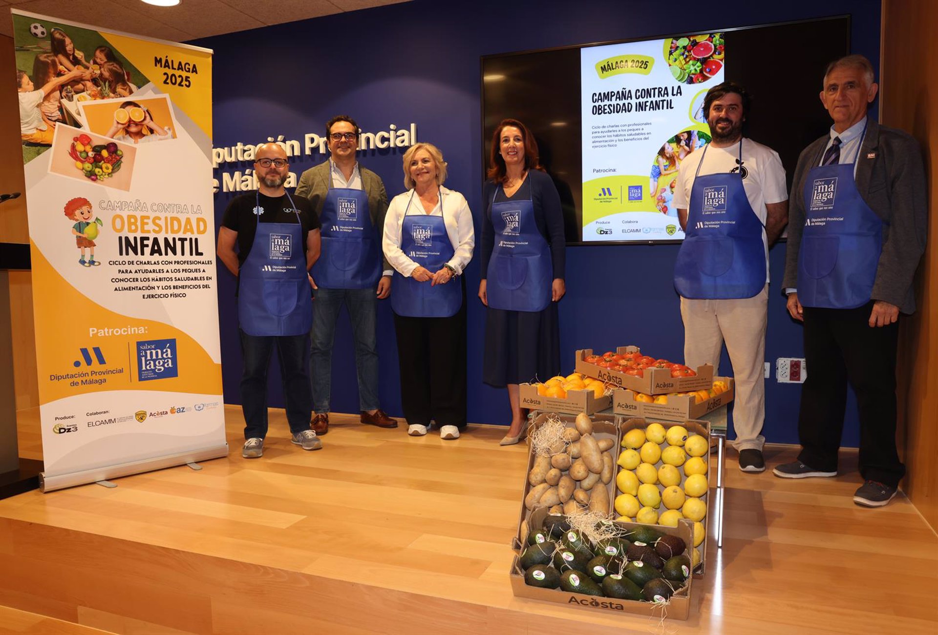 Escolares participan en una campaña de Sabor a Málaga de hábitos saludables para prevenir la obesidad infantil
