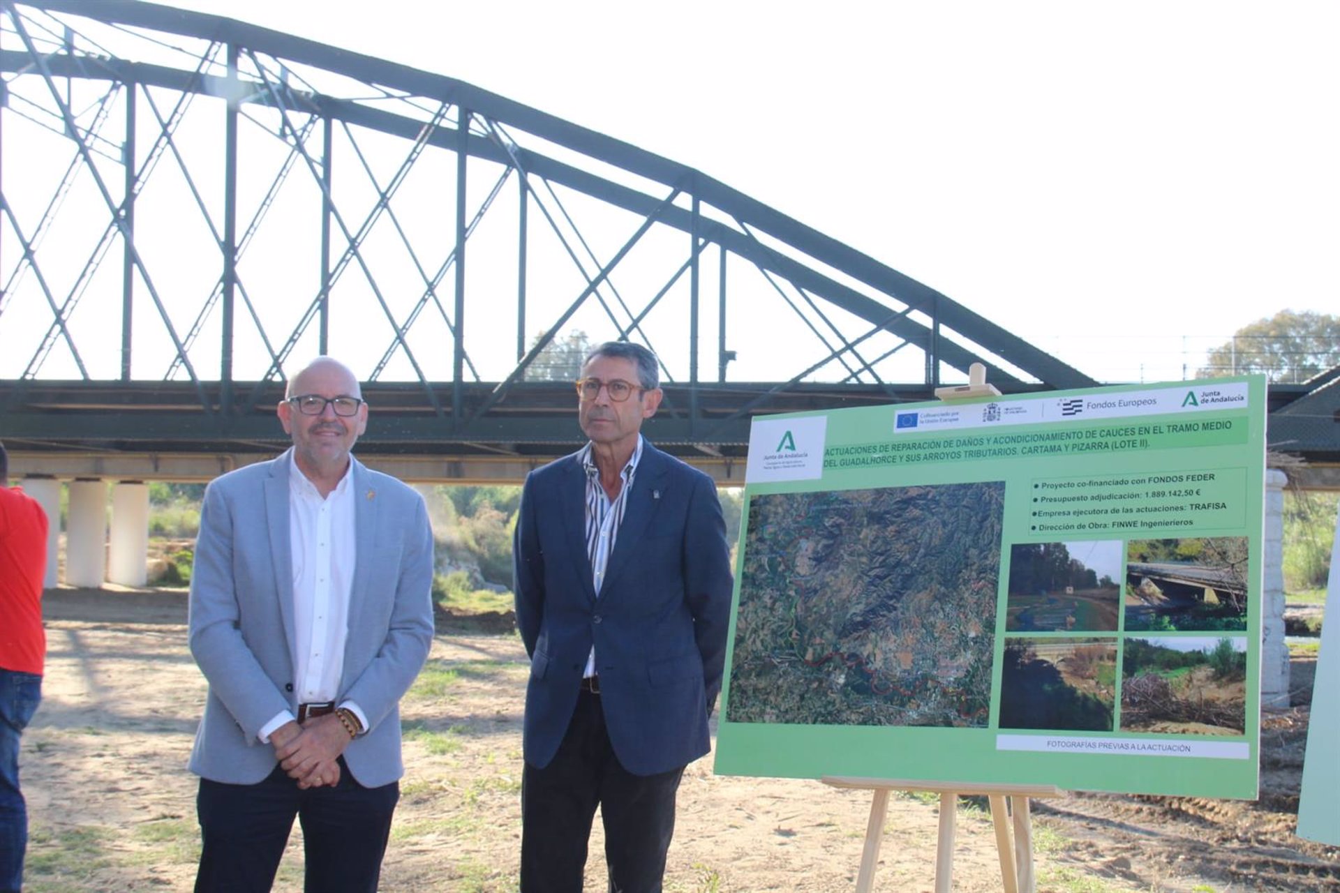 Junta destina más de 900.000 euros al acondicionamiento del cauce del río Guadalhorce en Cártama tras las danas