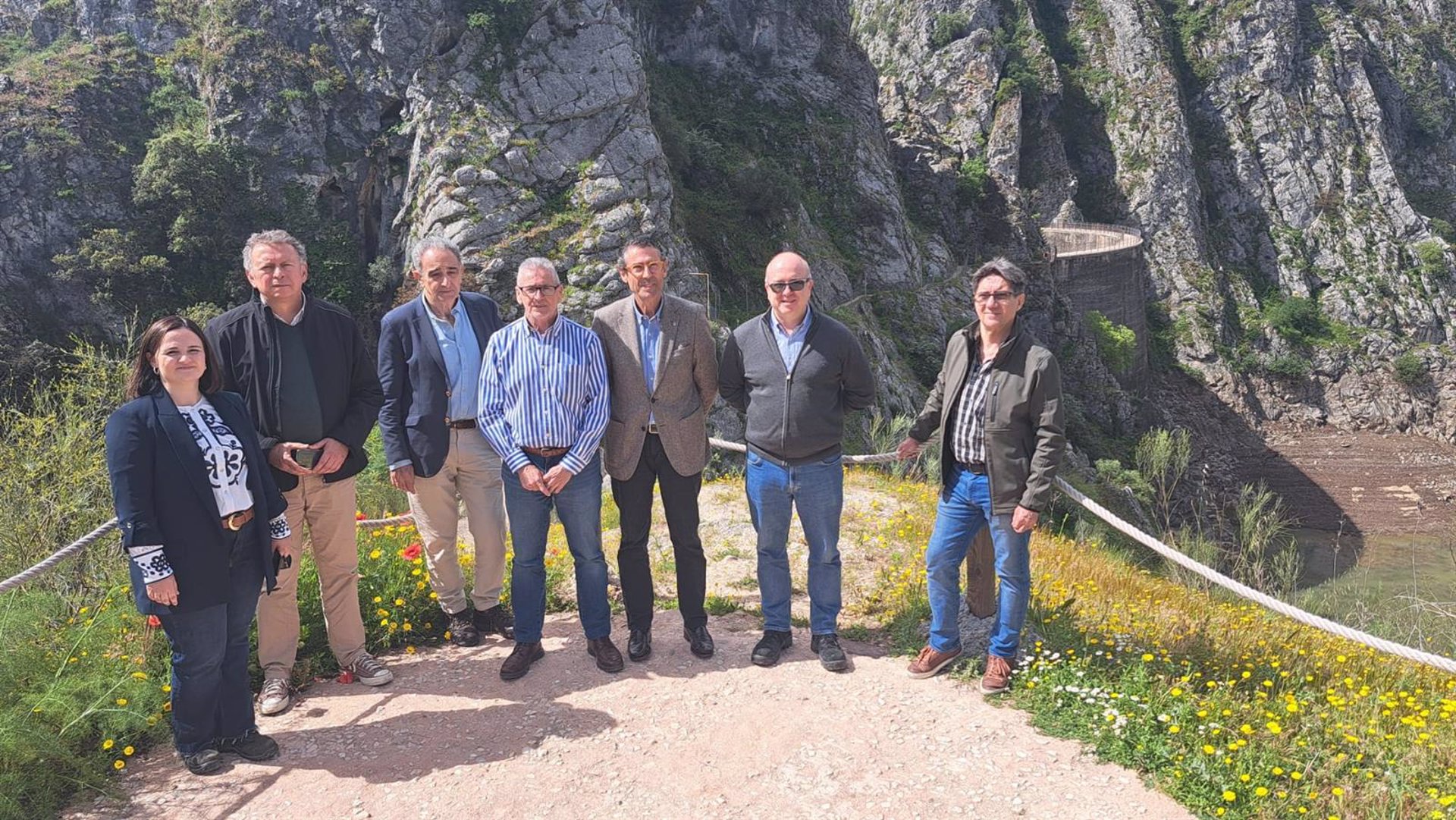Junta y Ayuntamiento de Montejaque estudian el posible uso recreativo de la Presa de los Caballeros