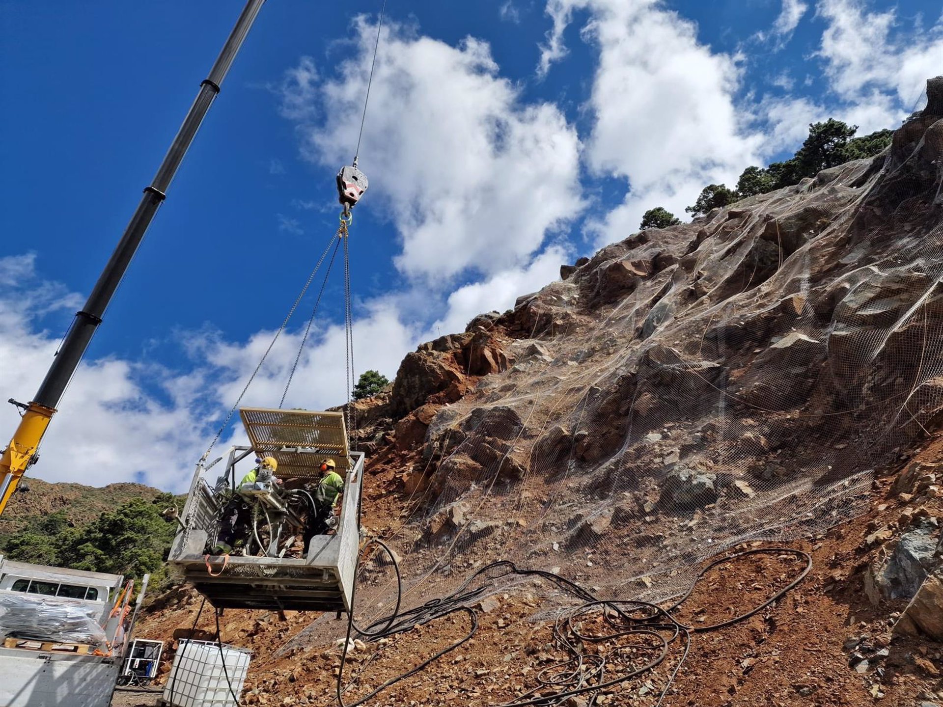 La Junta iniciará este martes las voladuras para estabilizar la ladera de la carretera Ronda-San Pedro