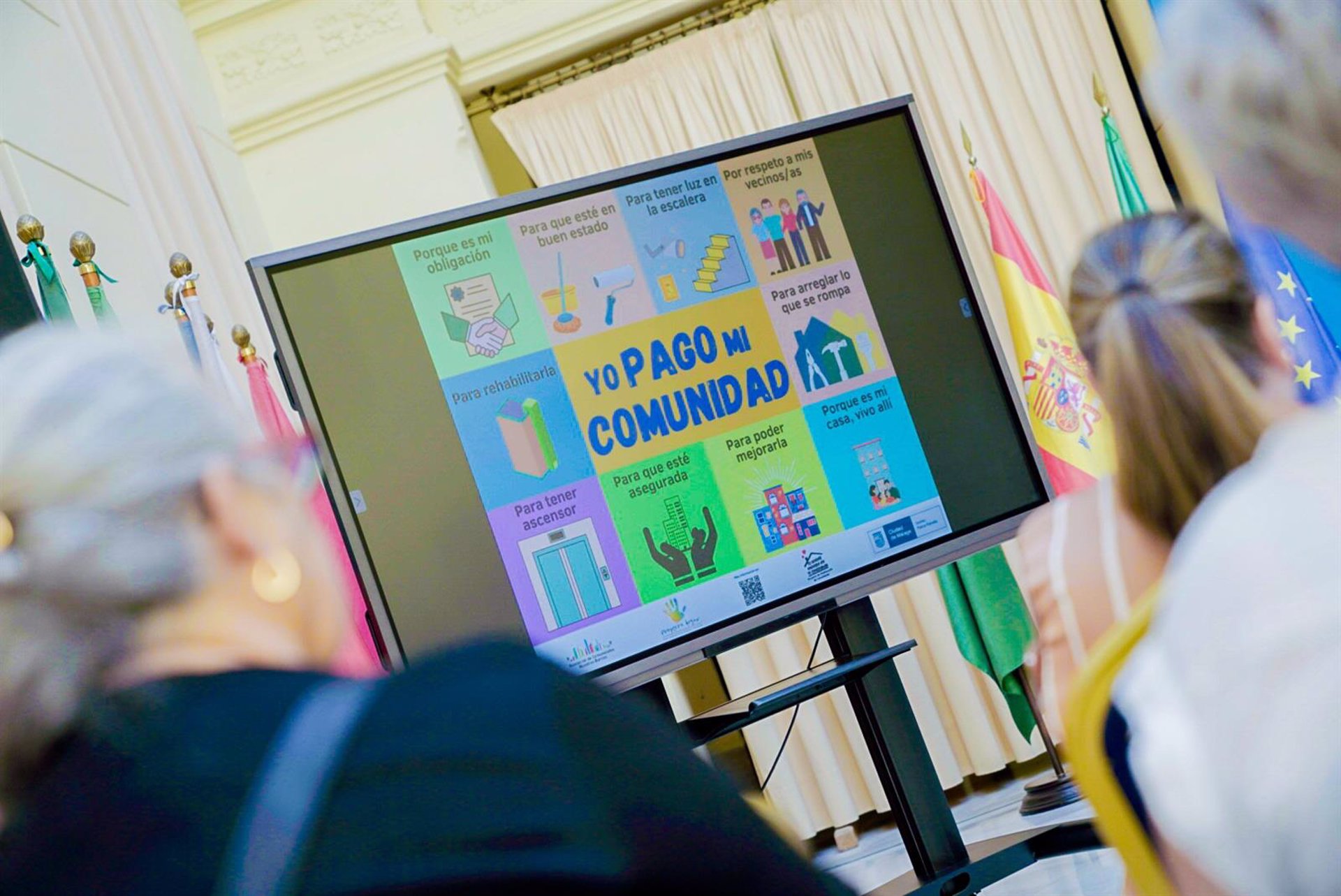 Una campaña conciencia sobre beneficios que tienen en barrios colaboración vecinal y pago de comunidad