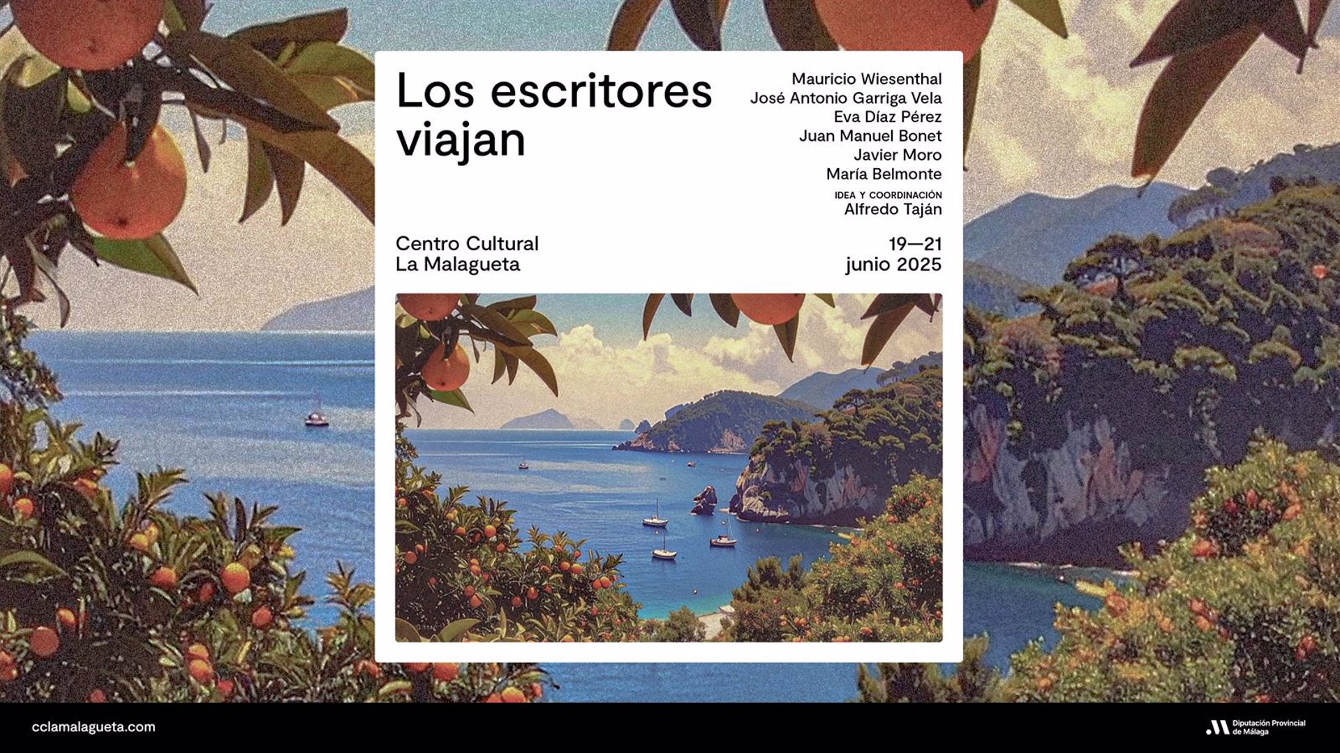 El Centro Cultural La Malagueta une literatura e historia en las jornadas 'Los escritores viajan'