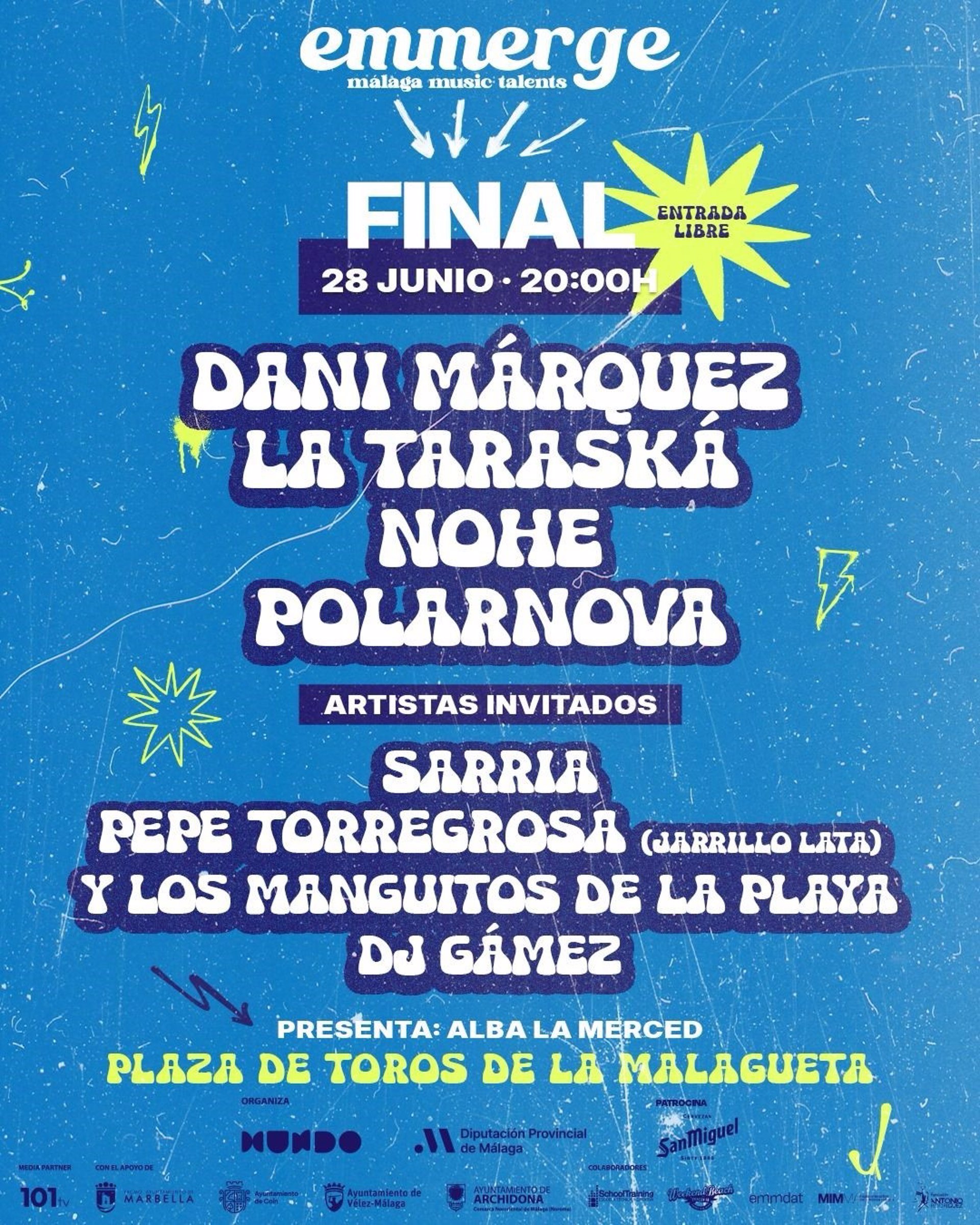 La Malagueta acogerá la final de Emmerge Málaga Music Talents, concurso de talentos de Diputación y Grupo Mundo