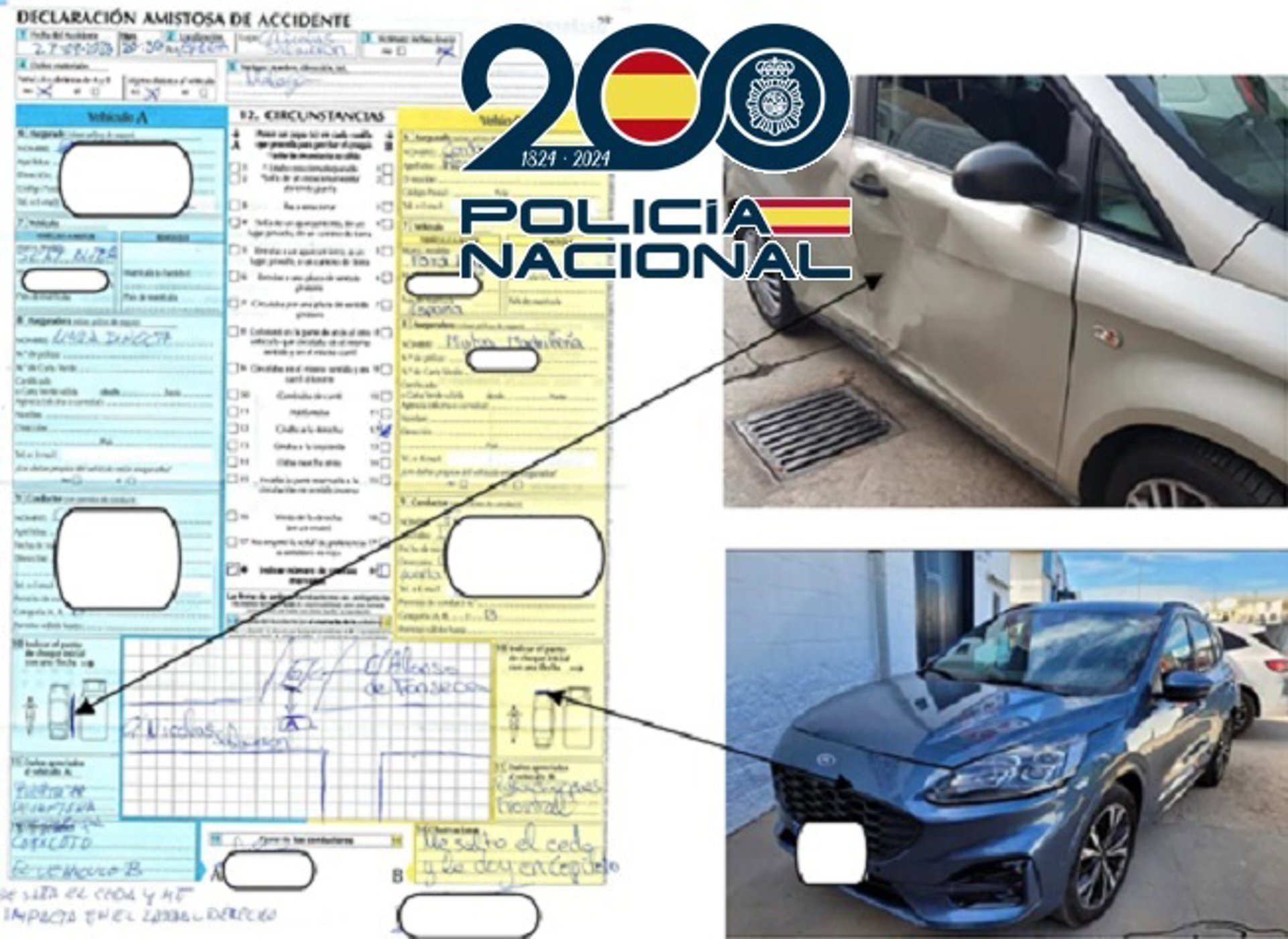 Desarticulado un grupo dedicado a la simulación de accidentes de tráfico, con 32 detenidos