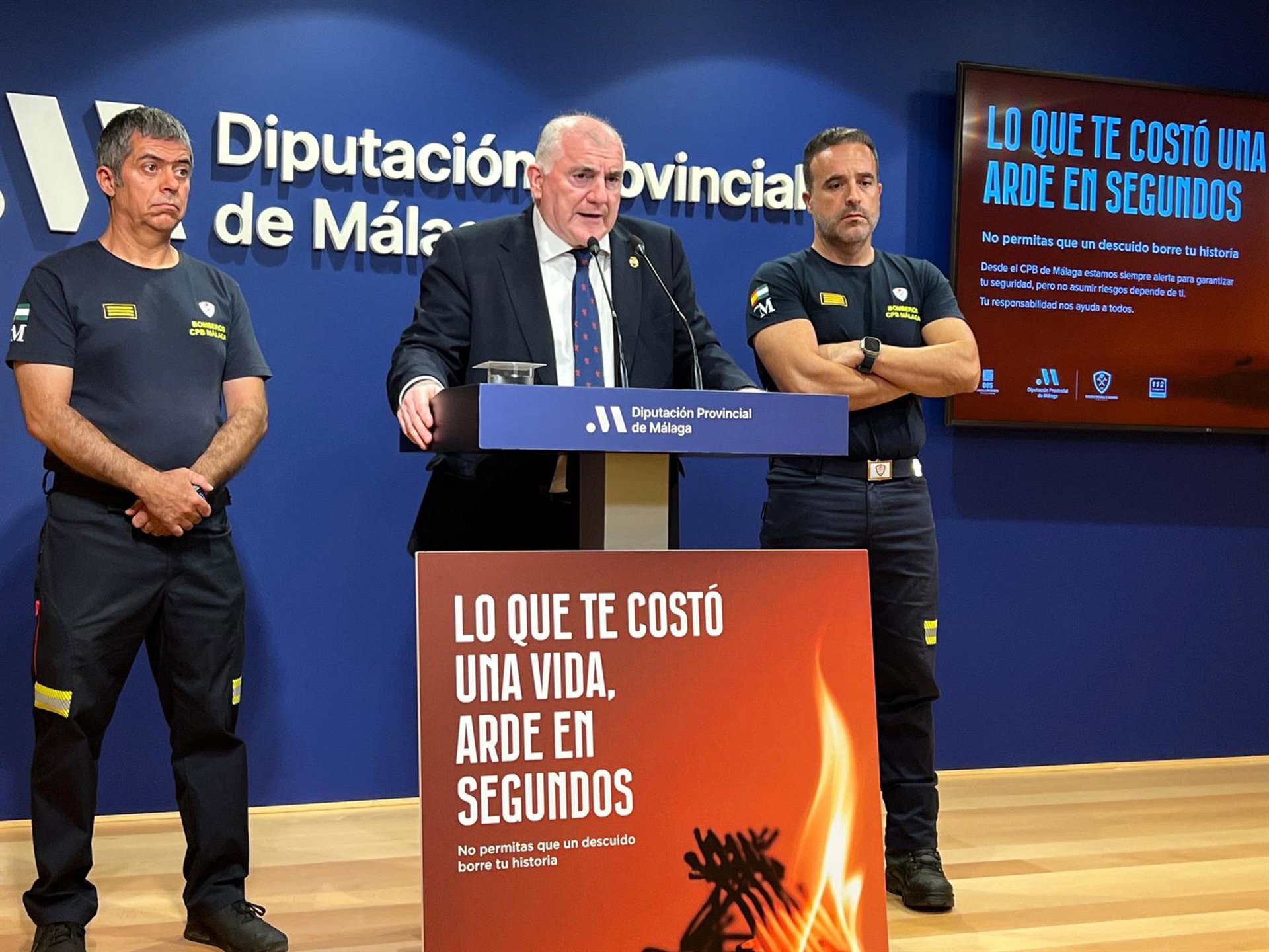 El CPB lanza una campaña para prevenir incendios en la provincia, que el año pasado registró 400