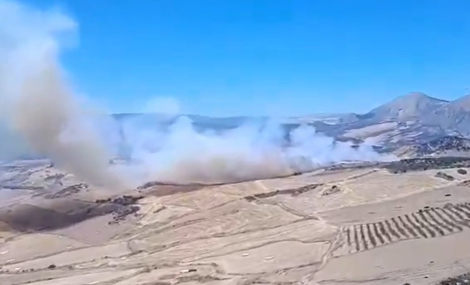 Estabilizado el incendio forestal en La Joya, en Antequera