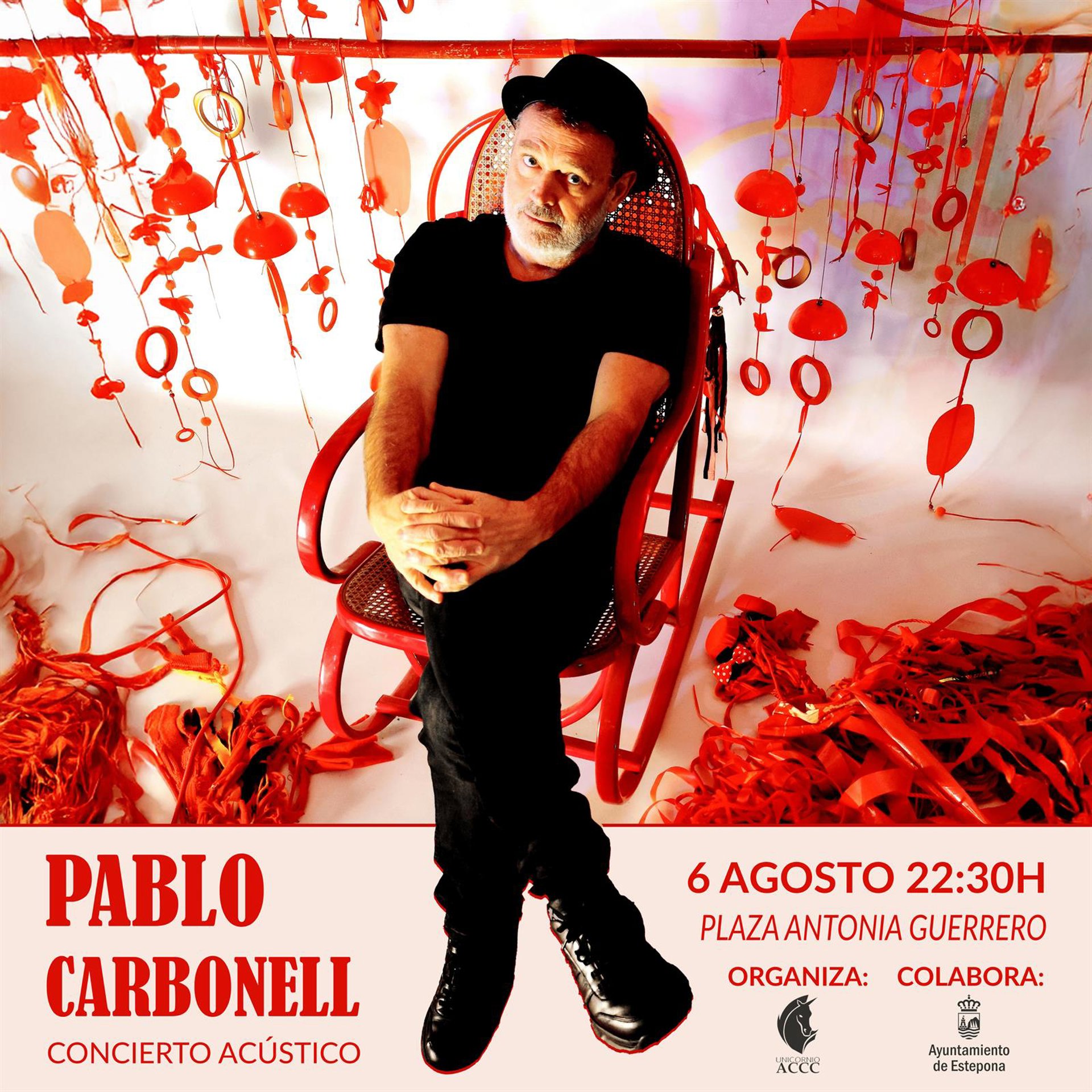 Pablo Carbonell dará un concierto en acústico en Estepona el próximo 6 de agosto