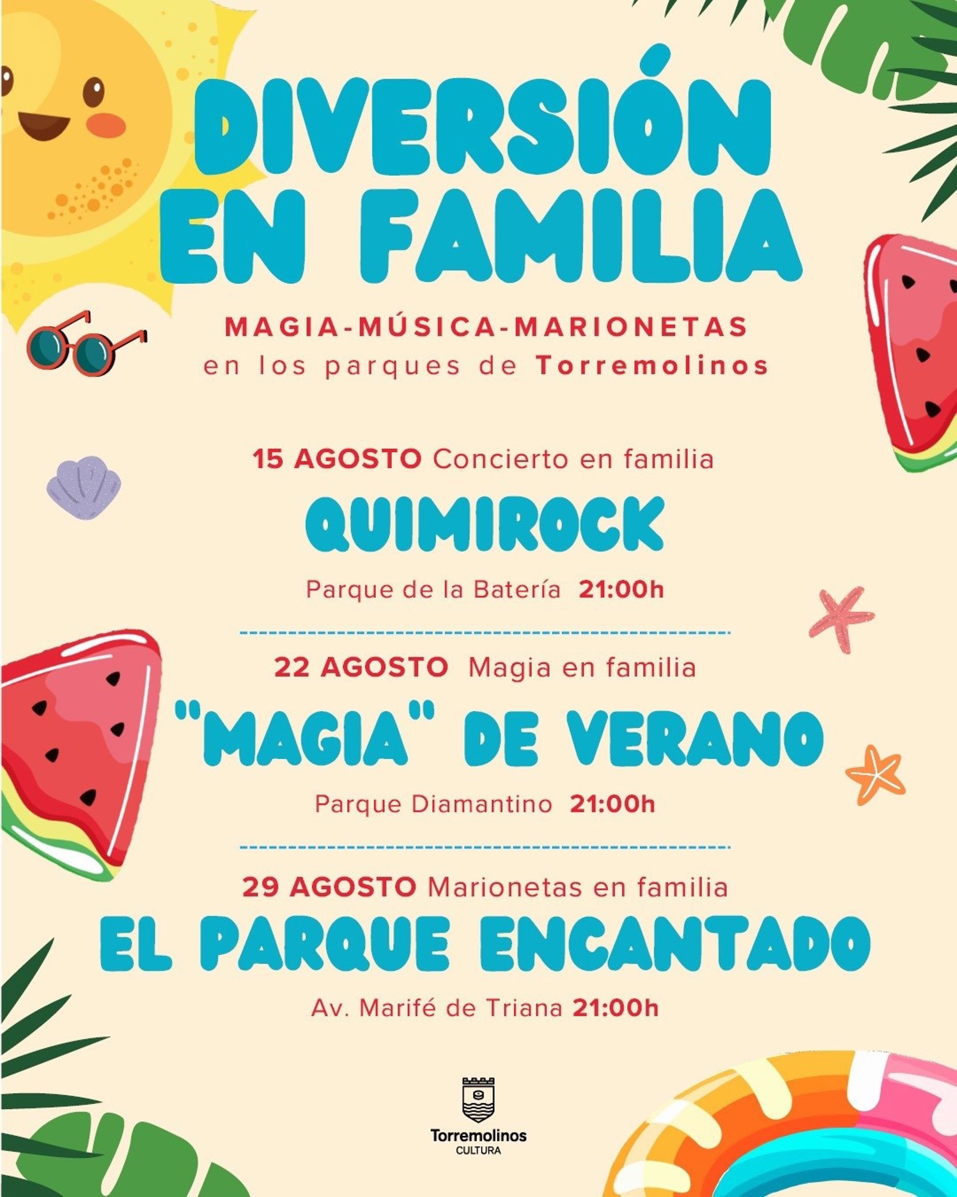 Torremolinos impulsa este verano espectáculos de magia, música y marionetas para toda la familia