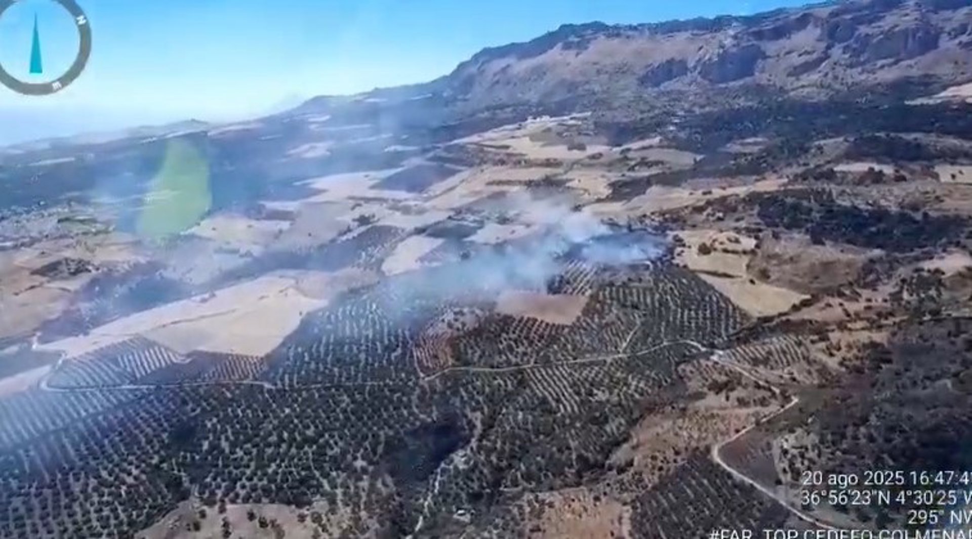 Estabilizado el incendio declarado en Villanueva de la Concepción