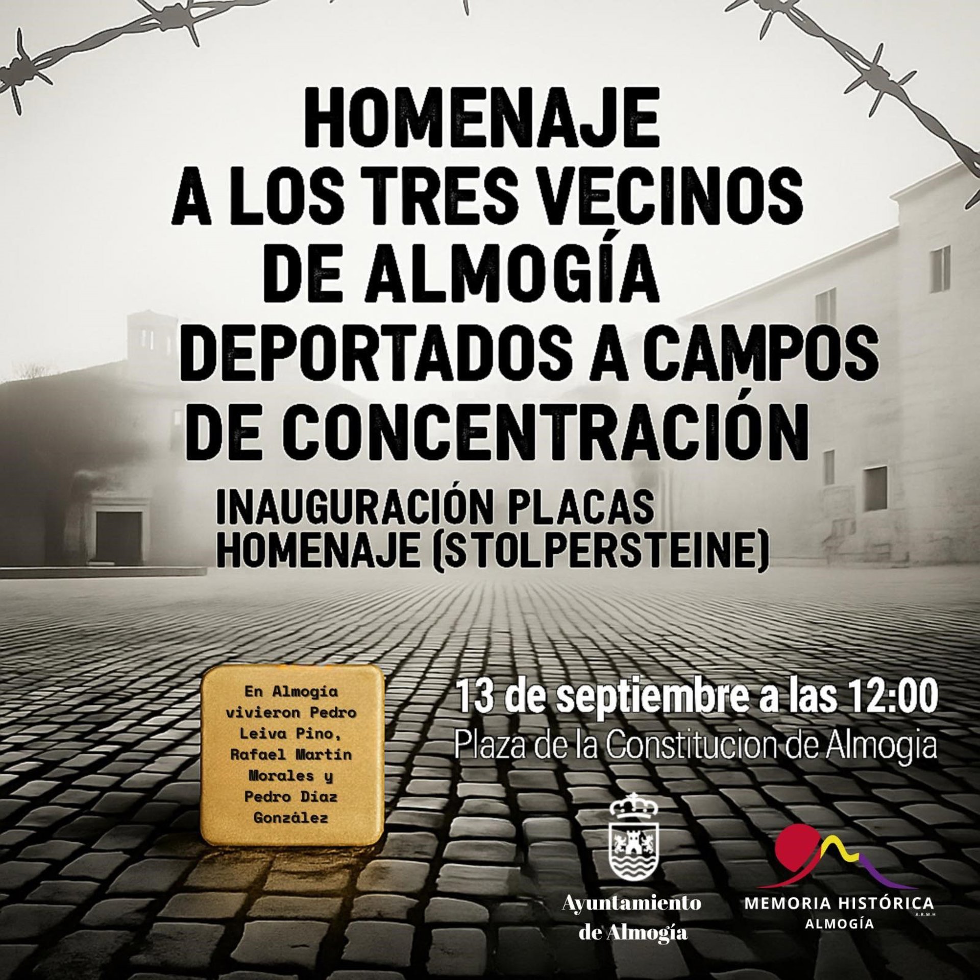Almogía homenajeará a tres vecinos deportados a campos de concentración en la Segunda Guerra Mundial