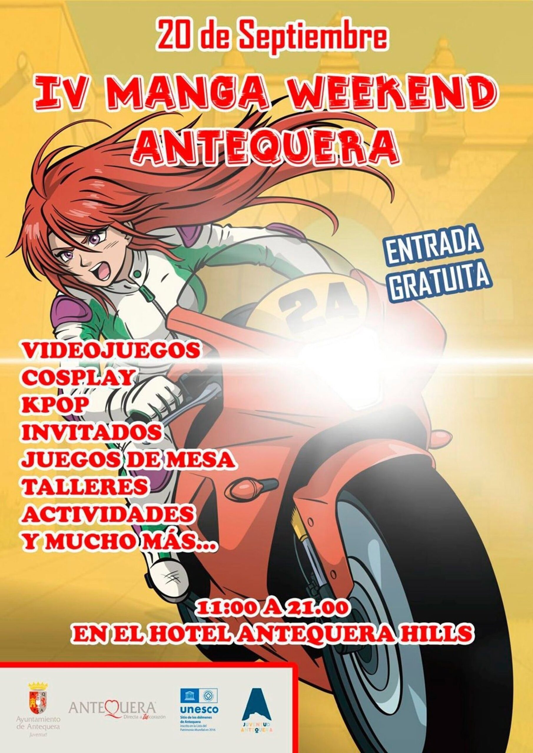 Antequera acoge este sábado el IV Manga Weekend con una amplia programación y entrada gratuita