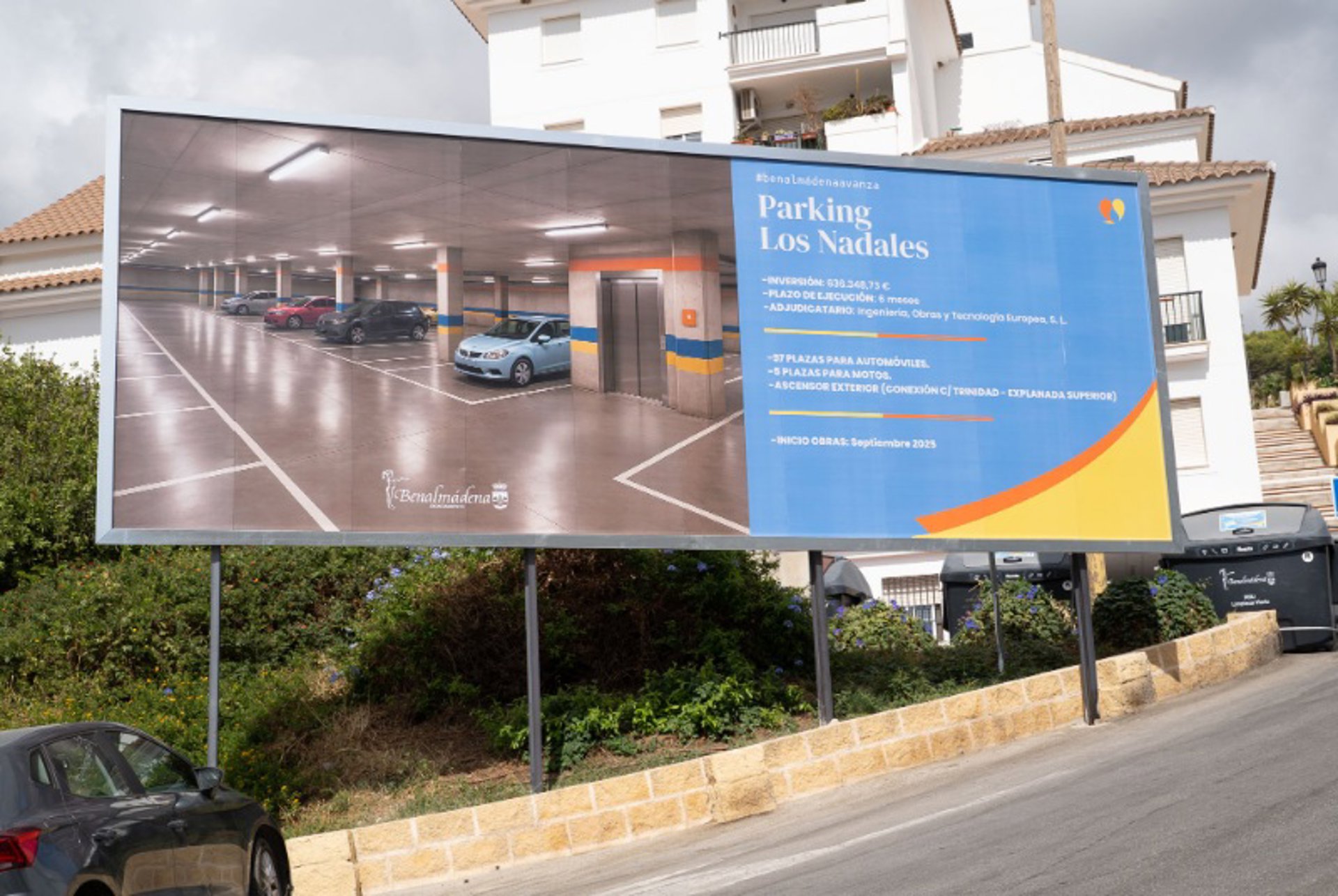 Arrancan obras para construir un aparcamiento de 97 plazas en el recinto ferial Los Nadales en Benalmádena
