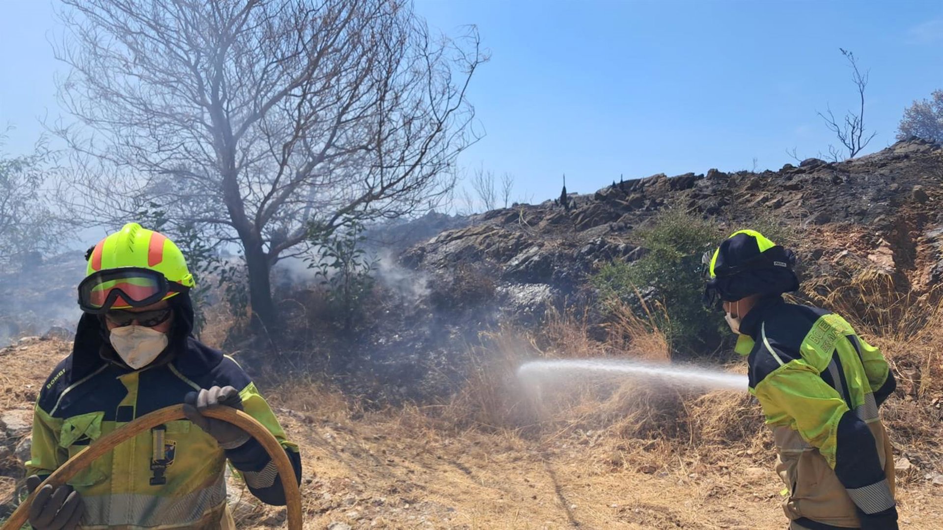 Estabilizado el incendio forestal en Benalmádena