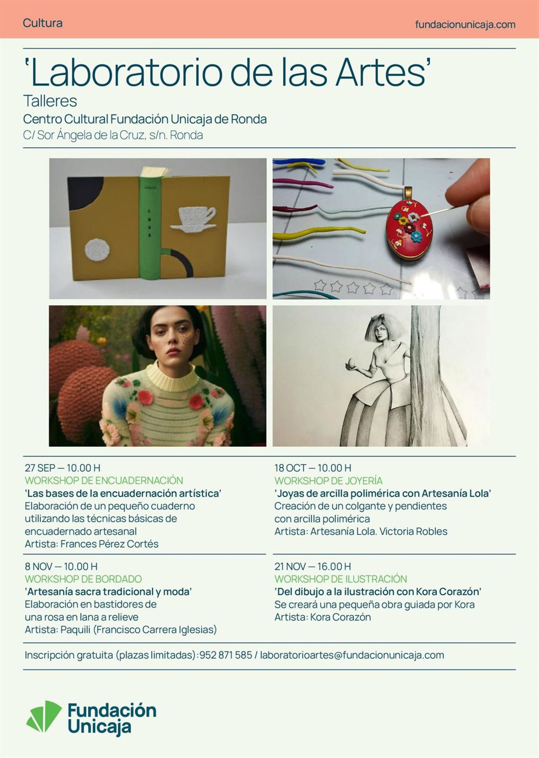 Fundación Unicaja impulsa en Ronda el ciclo 'Laboratorio de las artes' con 'workshops' gratuitos