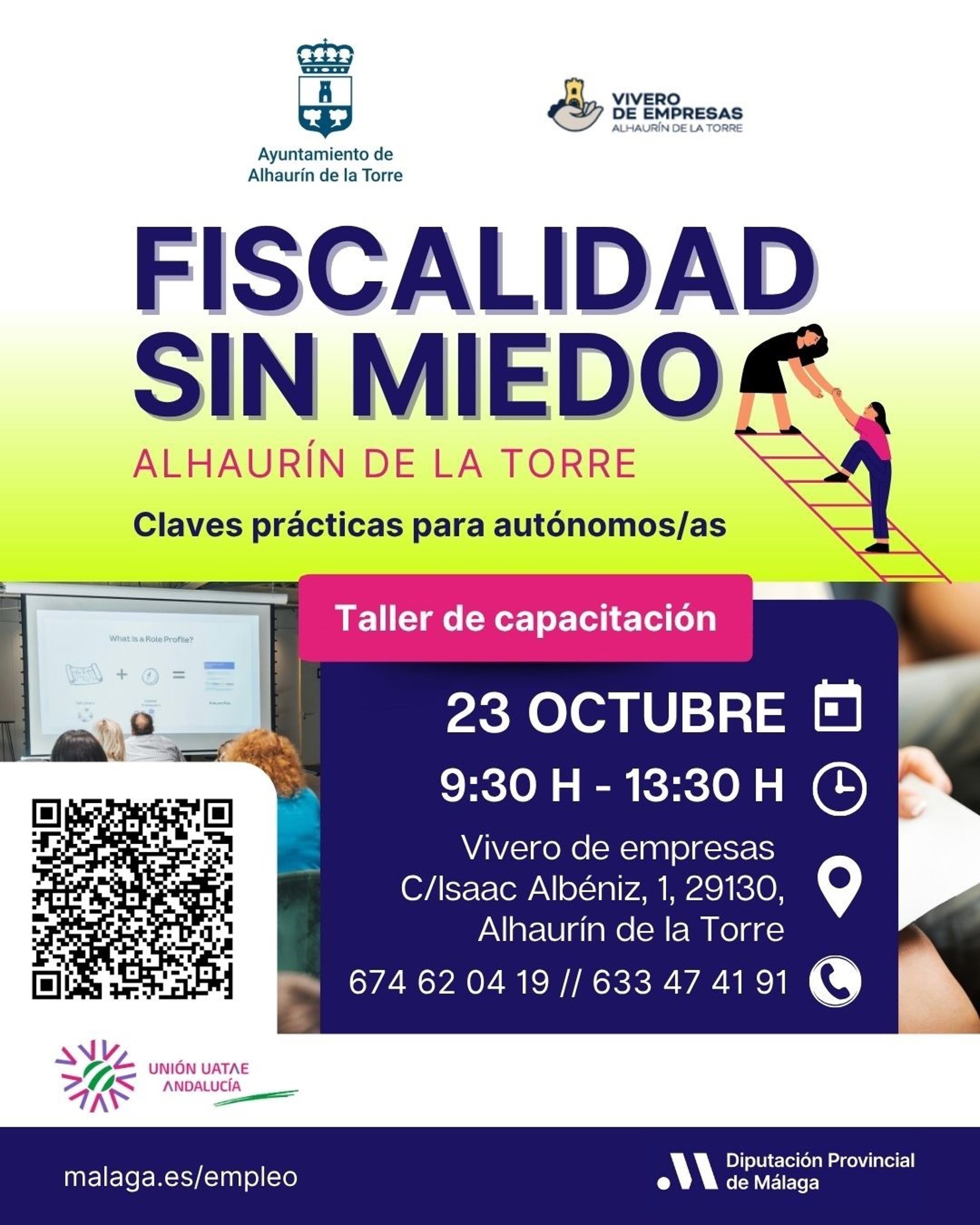 Autónomos de municipios pequeños participarán en talleres de fiscalidad e IA impulsados por Diputación