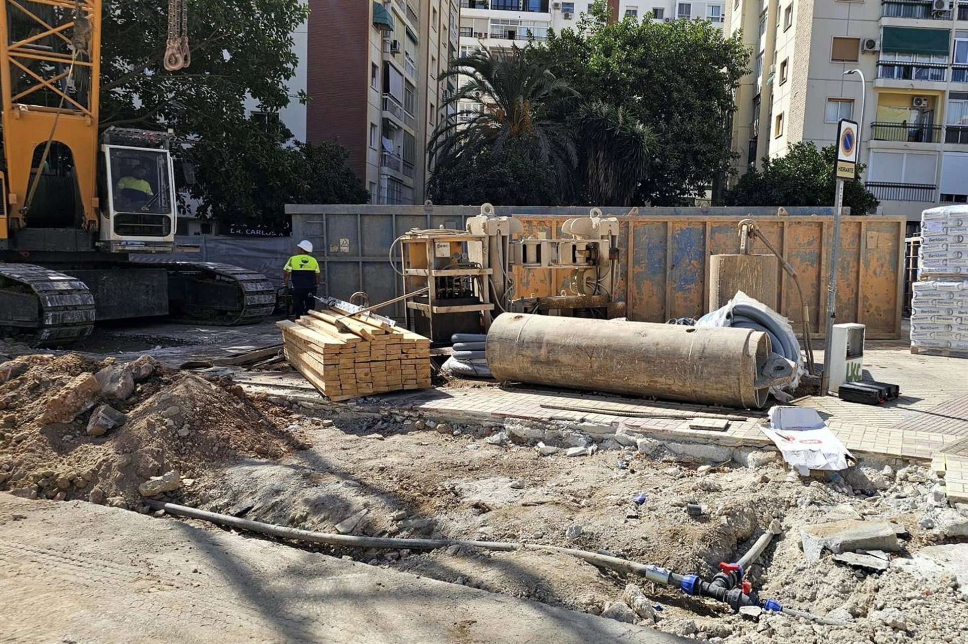 Primeros cortes de tráfico a partir de este lunes por las obras del segundo tramo de la prolongación del Metro
