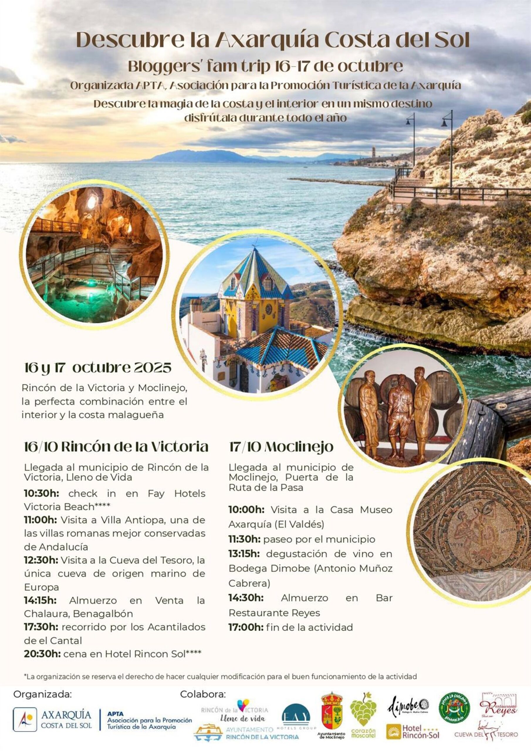 Rincón de la Victoria impulsa la promoción turística con su participación en un 'fam trip'