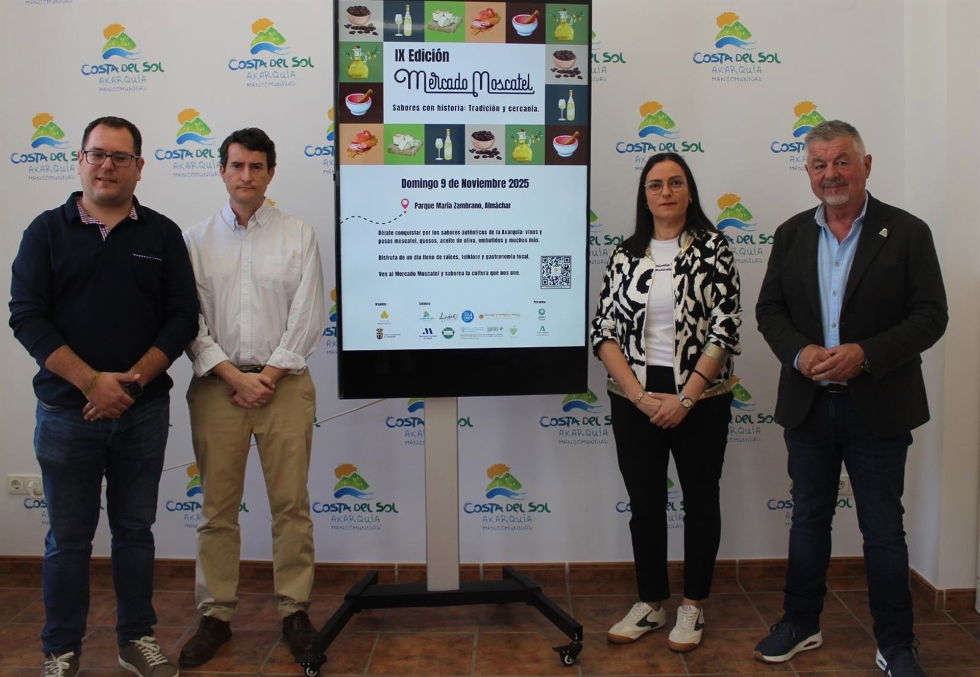 Almáchar celebra el Mercado Moscatel, tradición y productos de proximidad con la uva pasa de protagonista