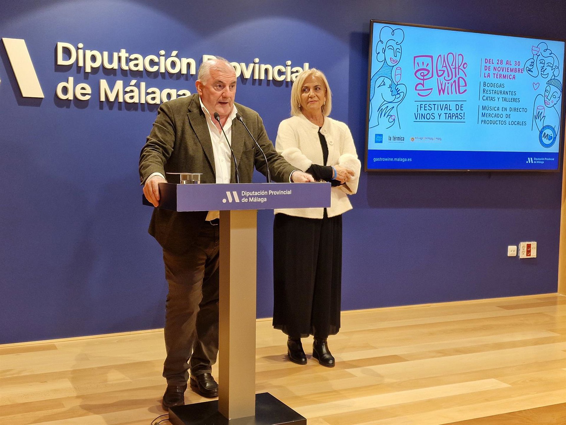 Diputación organiza un festival sobre vinos malagueños y gastronomía local del 28 al 30 de noviembre