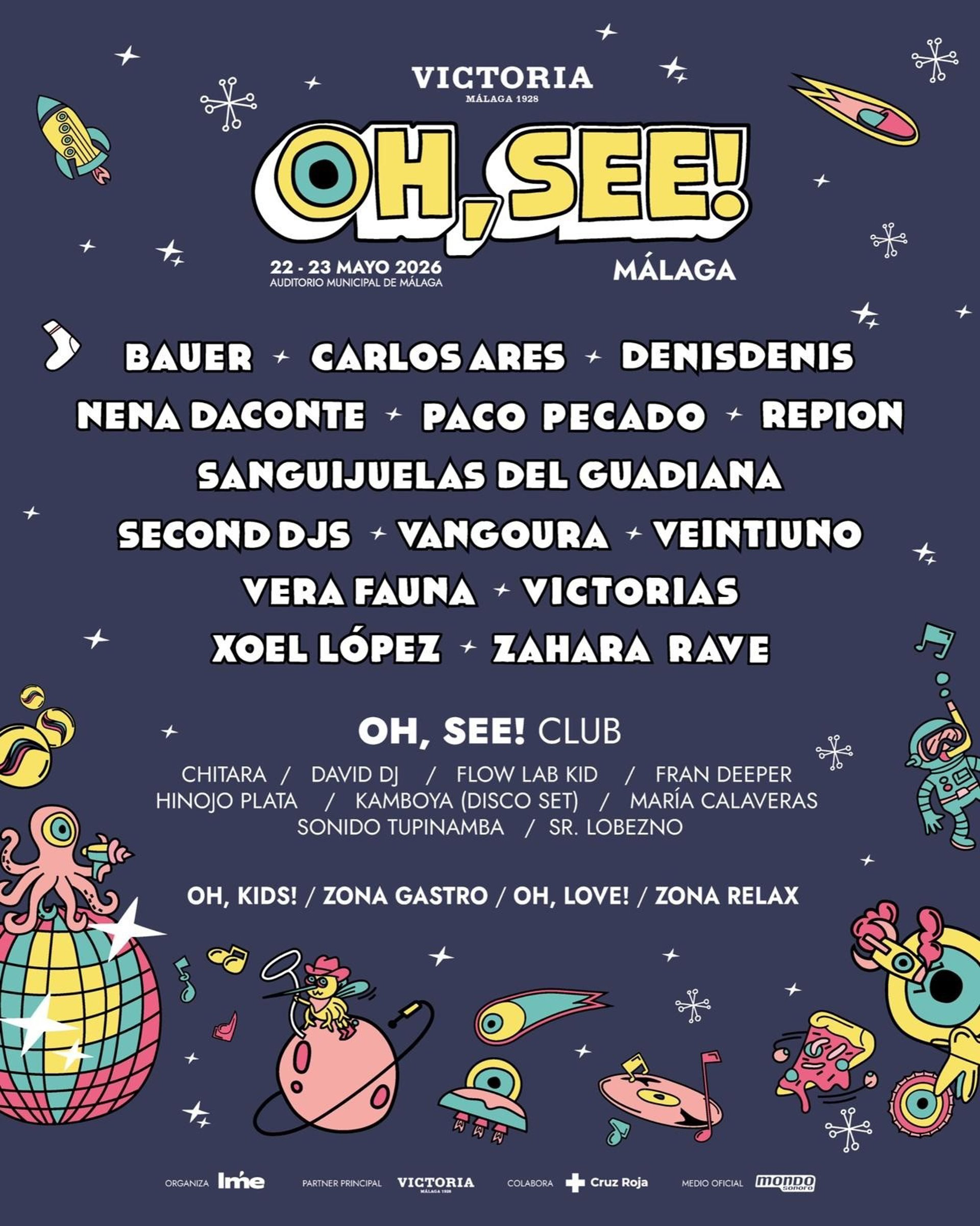 El Festival Oh, See! desvela su cartel para mayo, con Xoel López, Zahara, Veintiuno y Nena Daconte