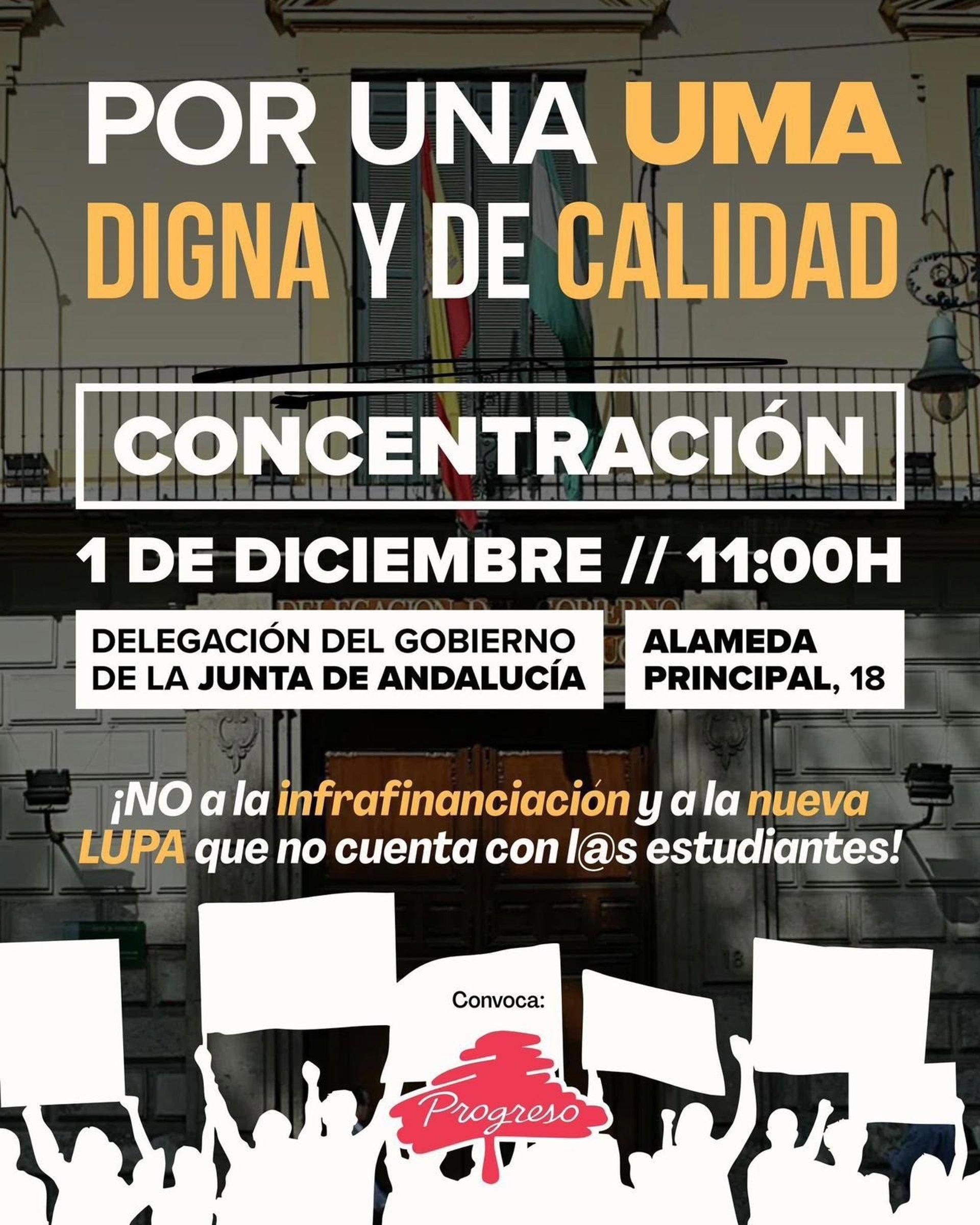 El PSOE expresa su apoyo al paro estudiantil en la Universidad de Málaga