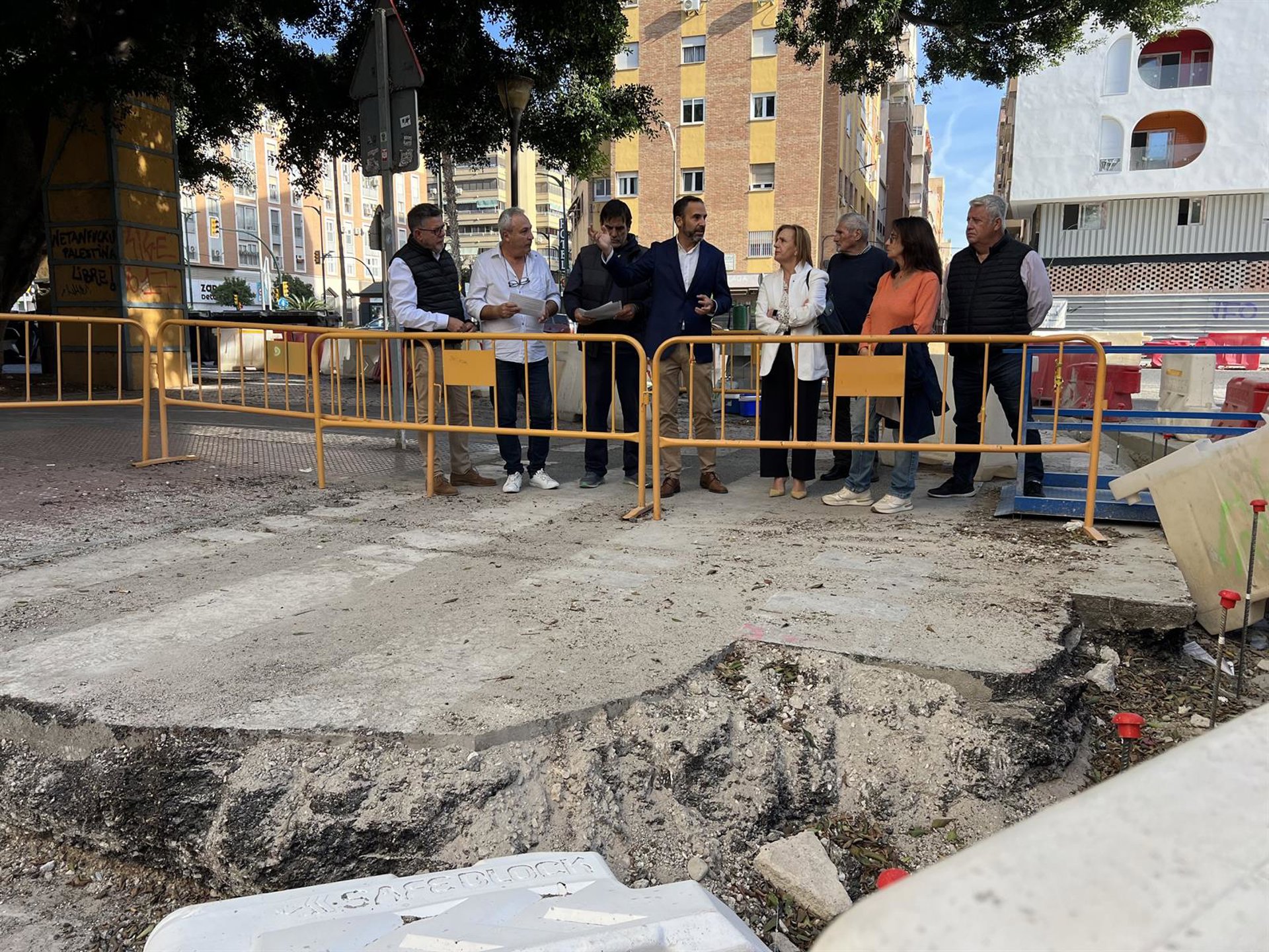El PSOE pide al regidor que "escuche a los vecinos y rectifique su proyecto de renaturalización de Huelin"