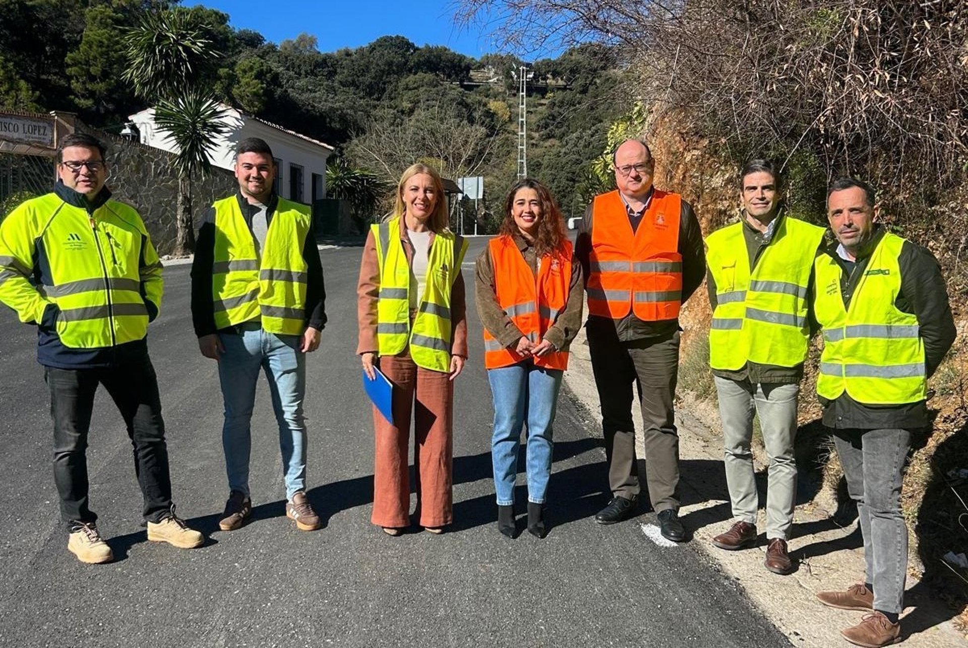 La Diputación asfalta la carretera de acceso a Igualeja con una inversión de 148.000 euros