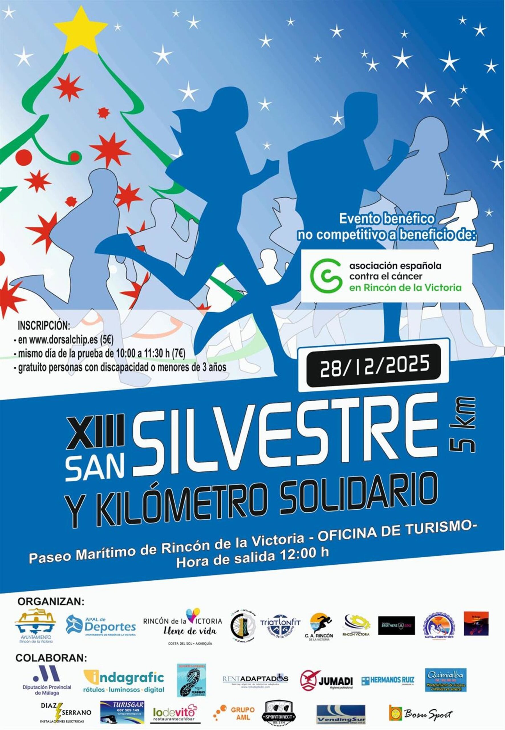 La San Silvestre de Rincón reunirá a más de 800 corredores en apoyo a la Asociación Española contra el Cáncer