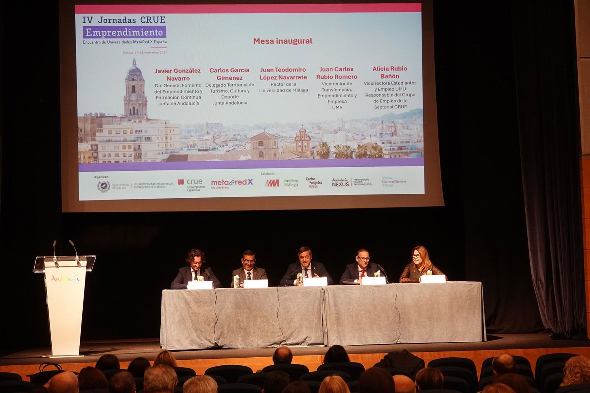 La UMA reafirma su compromiso con el emprendimiento como sede del Encuentro de Universidades MetaRed X España