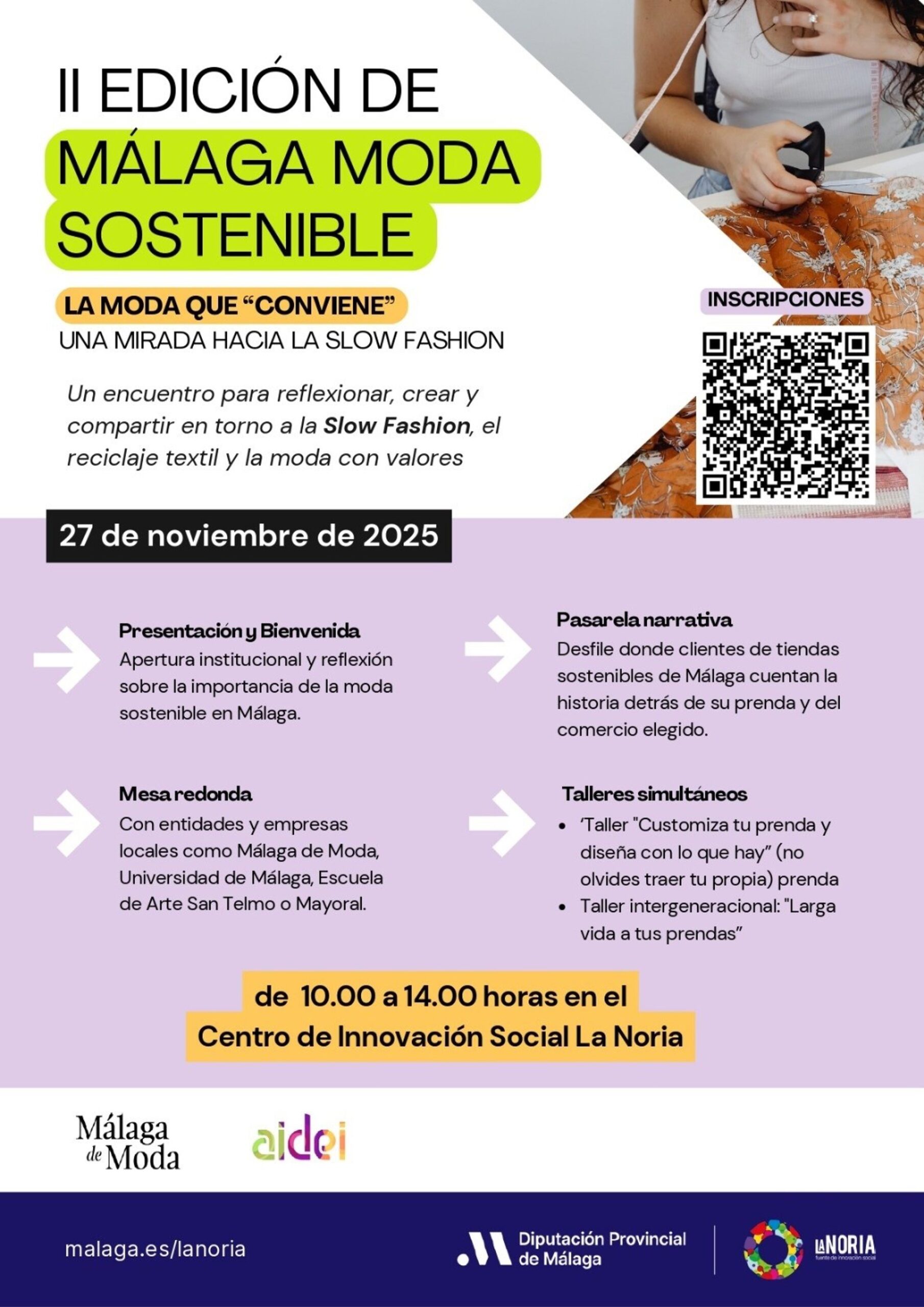 Mayoral, UMA, Escuela San Telmo, Greenwalk Awards y proyecto RED_ERA debatirán sobre moda sostenible en La Noria