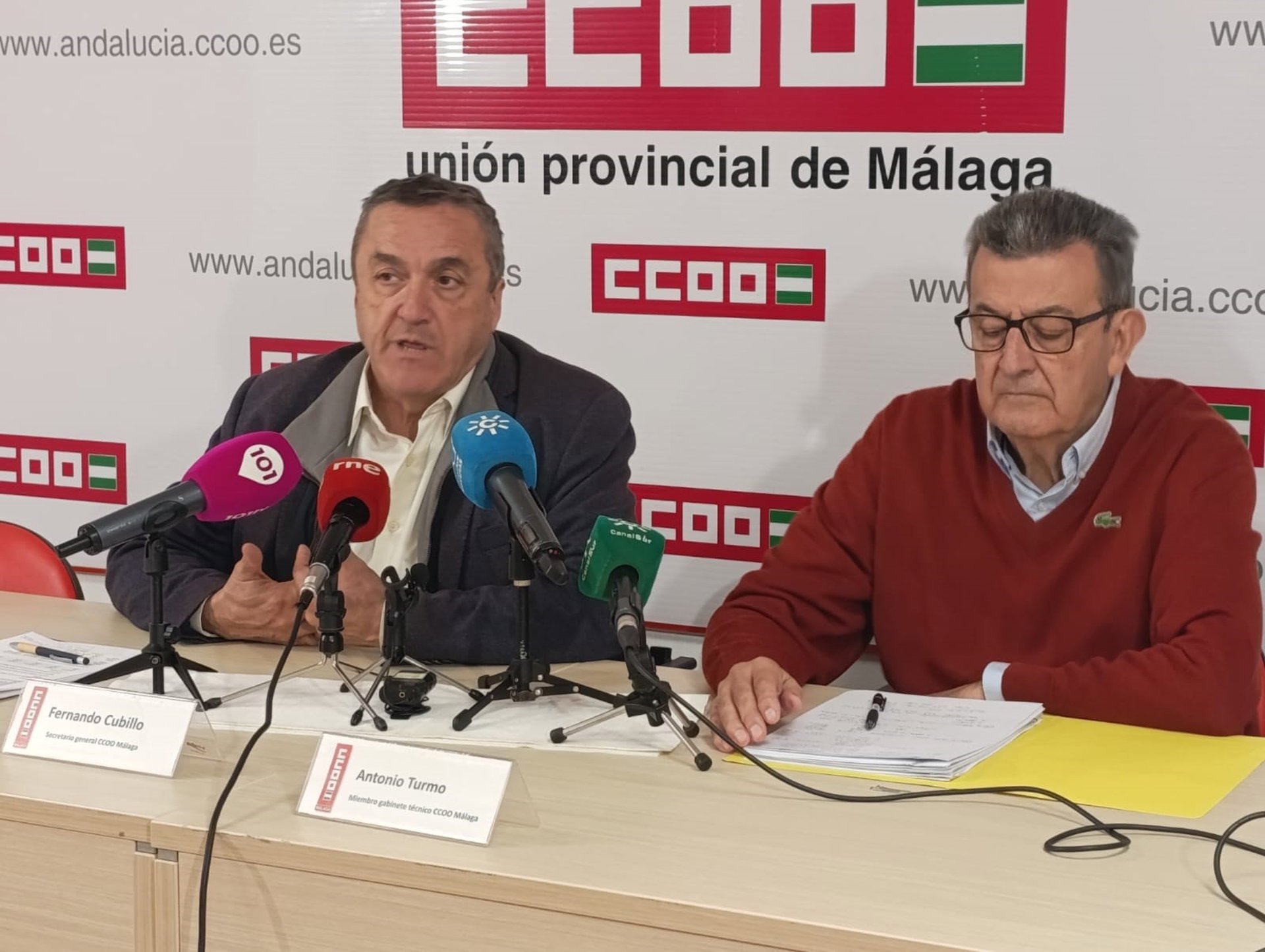 CCOO advierte que la provincia de Málaga está a la cola en términos de desigualdad de rentas