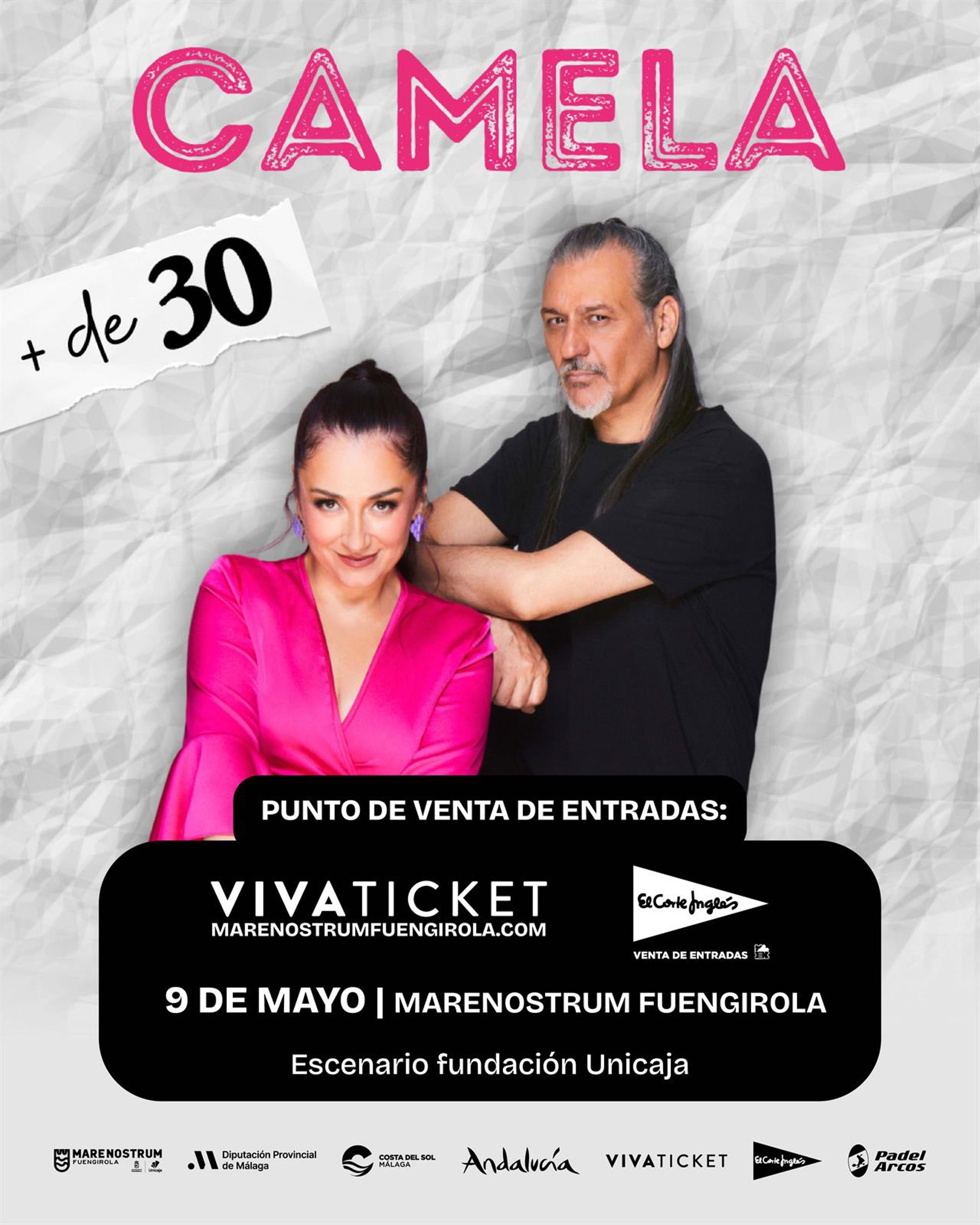 Camela y Raule, nuevas confirmaciones de Marenostrum Fuengirola 2026