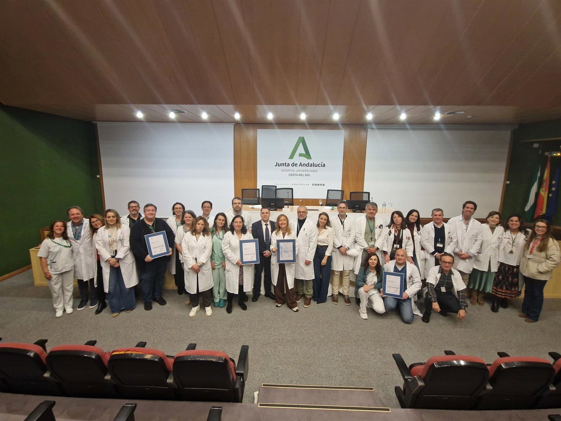 El Hospital Costa del Sol logra la certificación de calidad para tres de sus unidades, una en nivel 'Excelente'