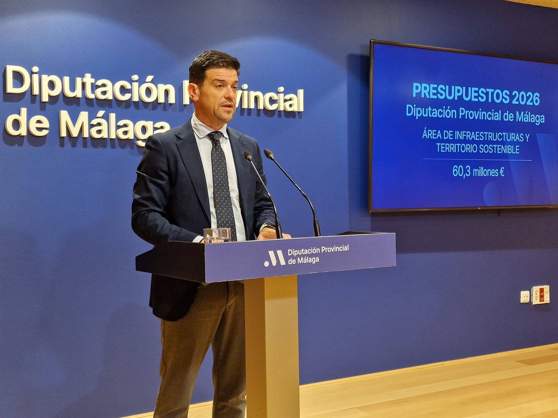 La Diputación invertirá 60,3 millones en agua, energías renovables y mejora de la movilidad durante 2026