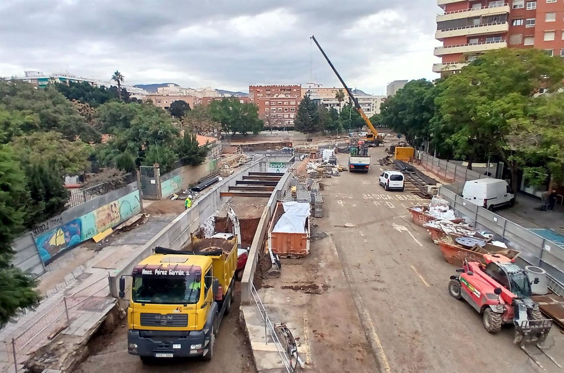 La Junta comienza a excavar el túnel del tramo 1 de la prolongación del metro de Málaga en Santa Elena