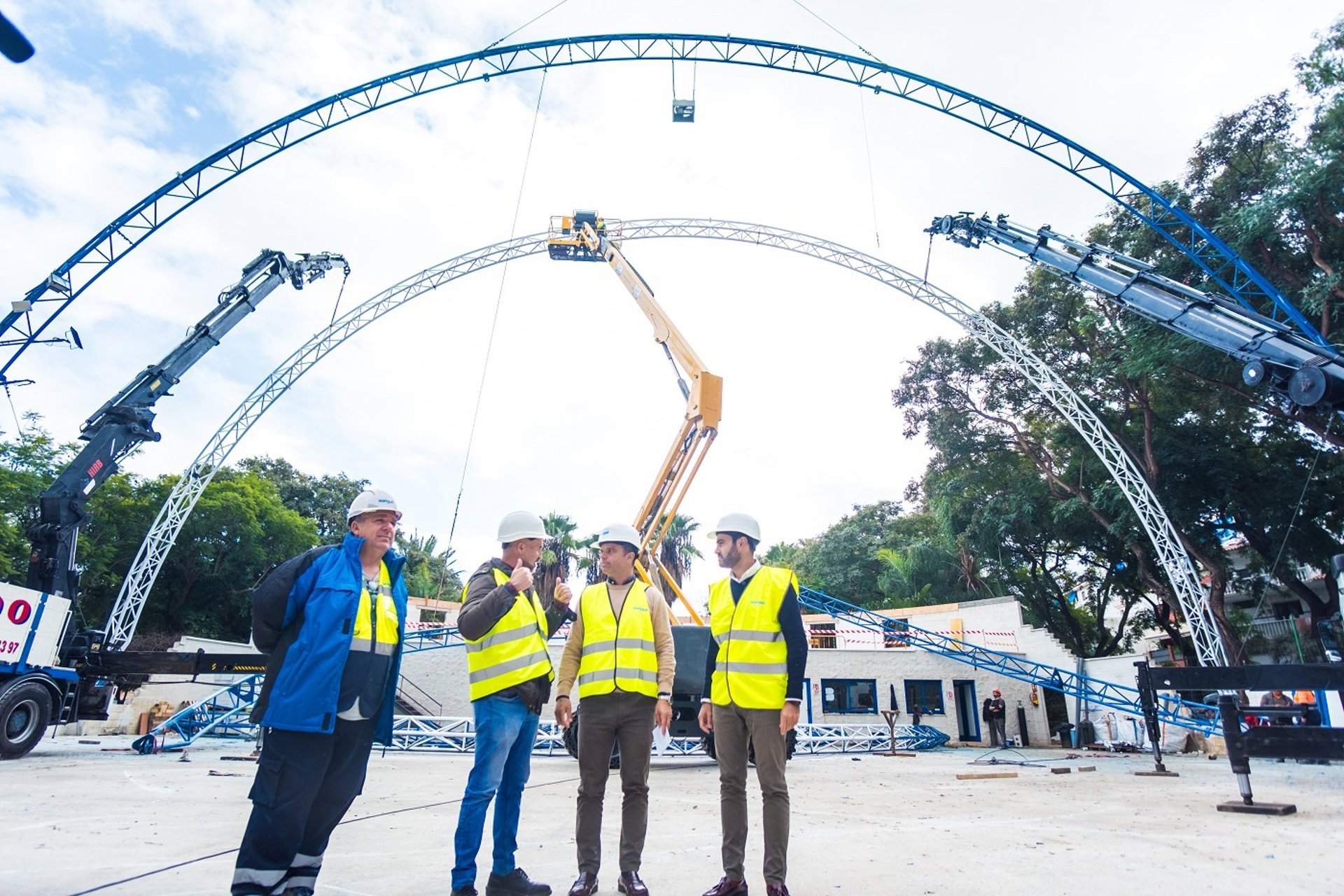 La estructura de la cubierta del Centro de Tecnificación de Gimnasia Rítmica de Marbella estará en diciembre